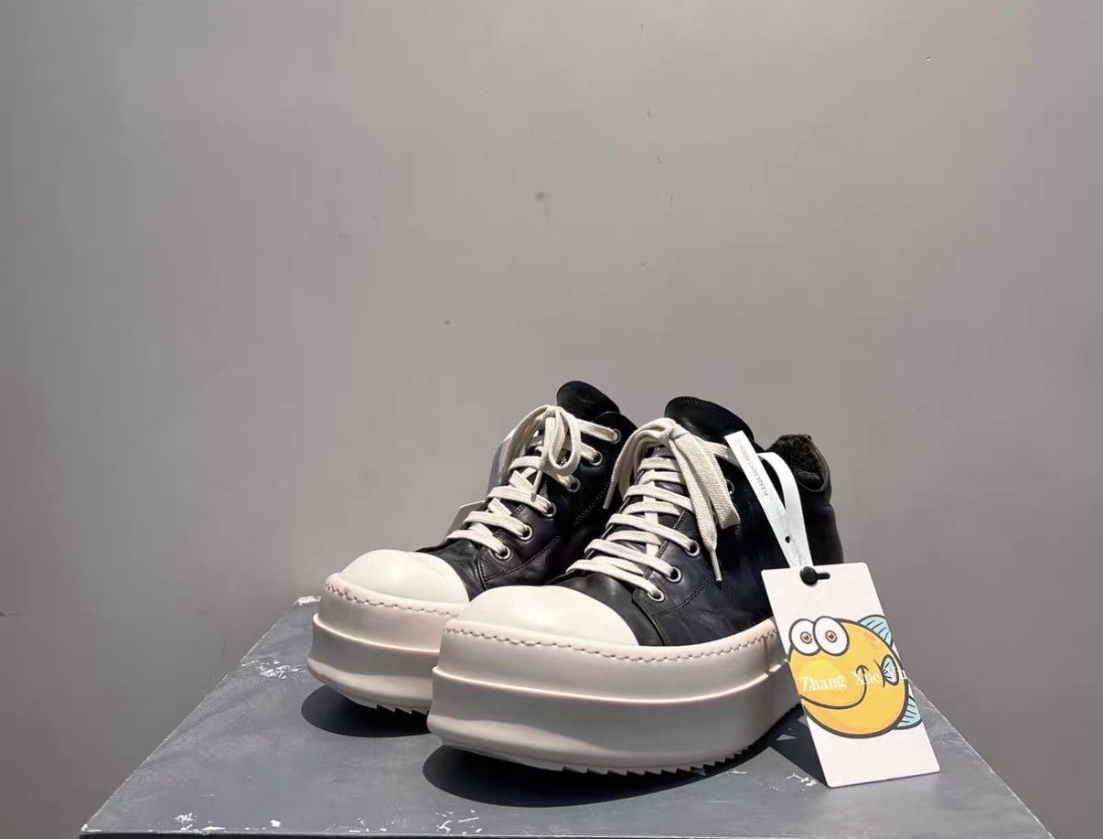 Rick Owens Rick Owens Thick-Sole Leather Converse-Inspired Sneakers Size US 8.5 / EU 41-42 - 1 Thumbnail