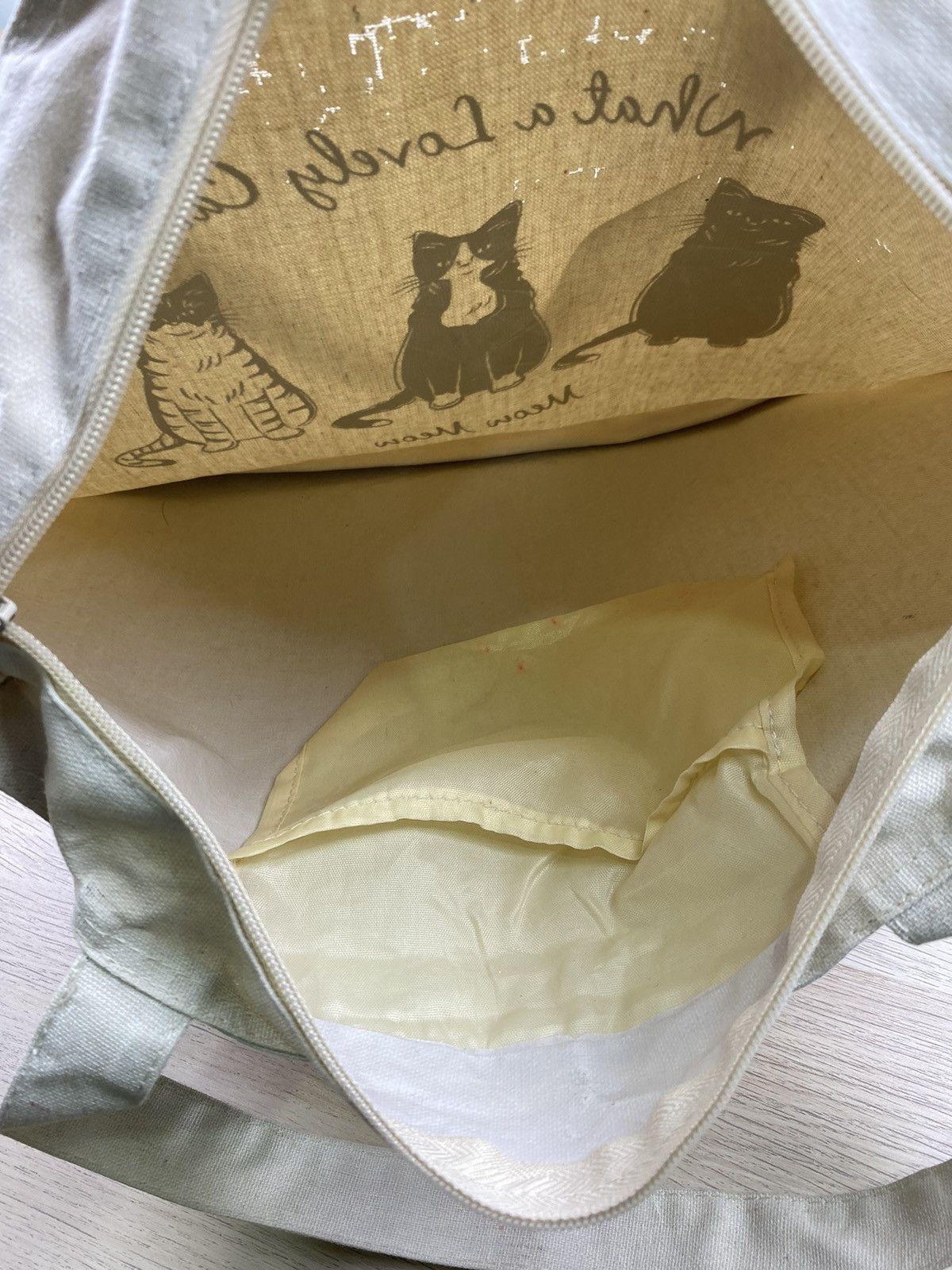 Vintage Meow Meow Totebag B049 Size ONE SIZE - 4 Thumbnail