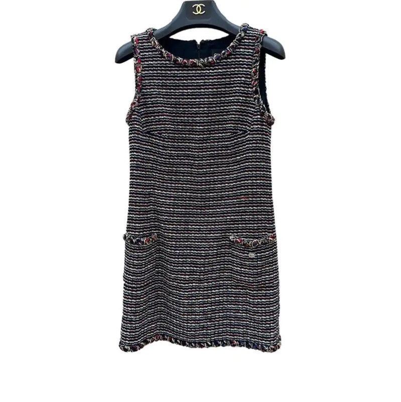 Chanel Chanel Multi-Color Wool Blend Dress 0089 Size M / US 6-8 / IT 42-44 - 1 Thumbnail