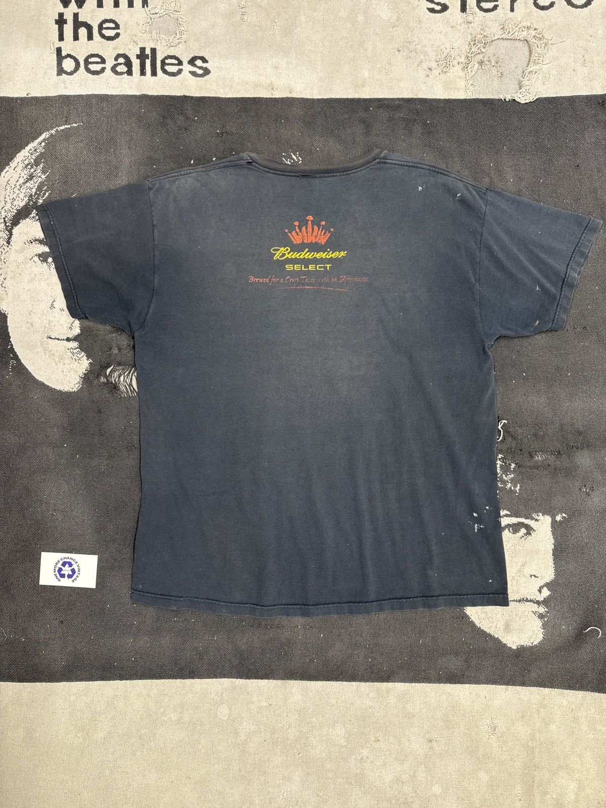 Vintage Budweiser Select Vintage Faded Navy Vintage Y2K T-Shirt Size US XL / EU 56 / 4 - 2 Thumbnail