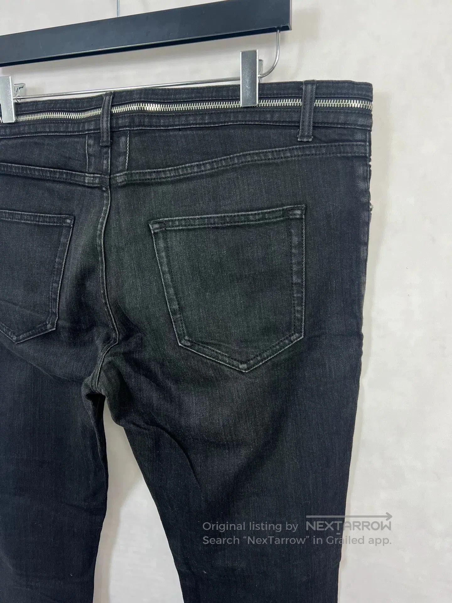 Saint Laurent Paris Saint Laurent Black Zip Detail Jeans. Size US 36 / EU 52 - 4 Thumbnail