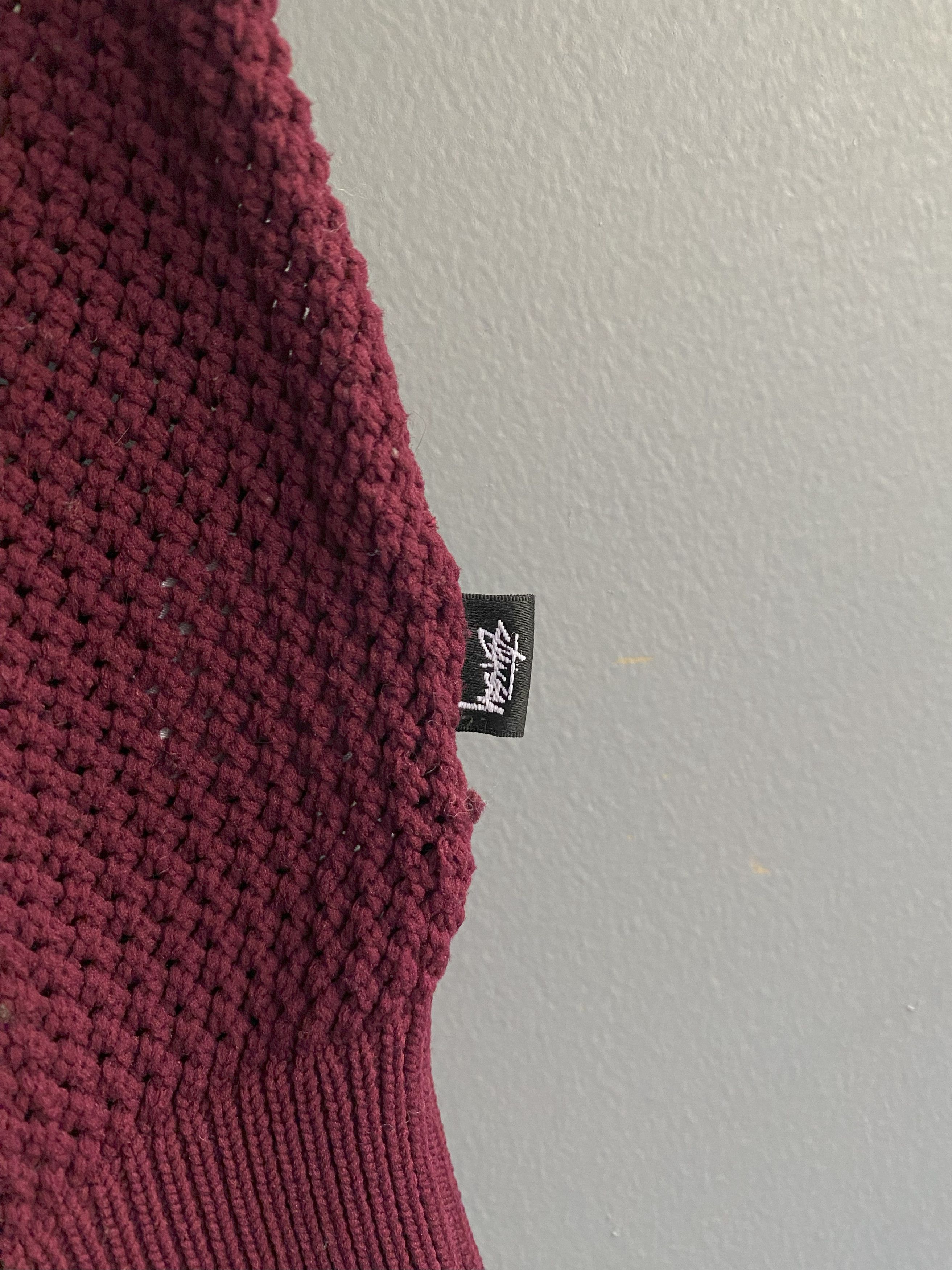 Stussy Stussy Cable Knit Polo Size US L / EU 52-54 / 3 - 4 Thumbnail