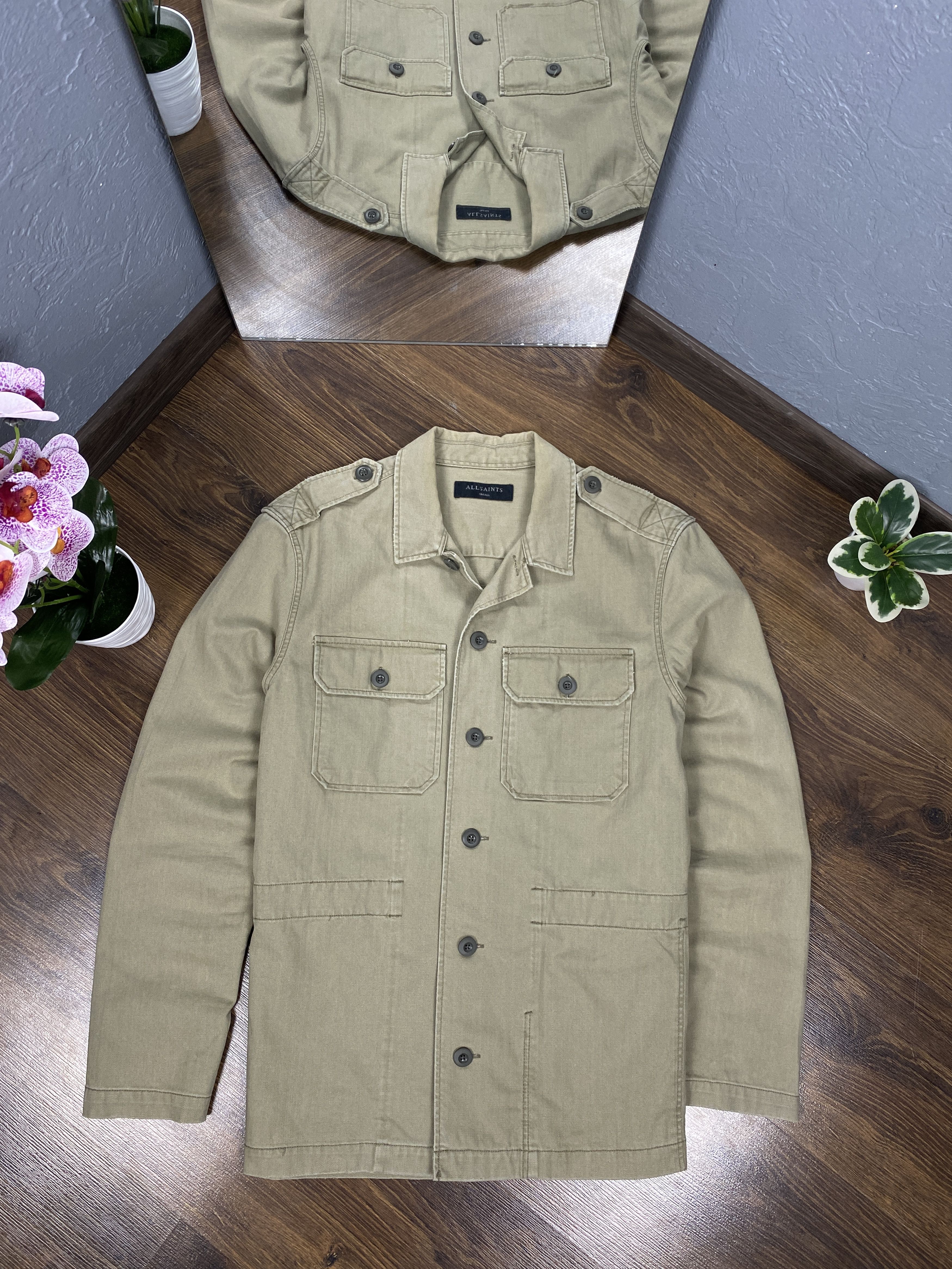 Allsaints Allsaints Dieppe LS Shirt Overshirt Jacket Size US S / EU 44-46 / 1 - 1 Thumbnail