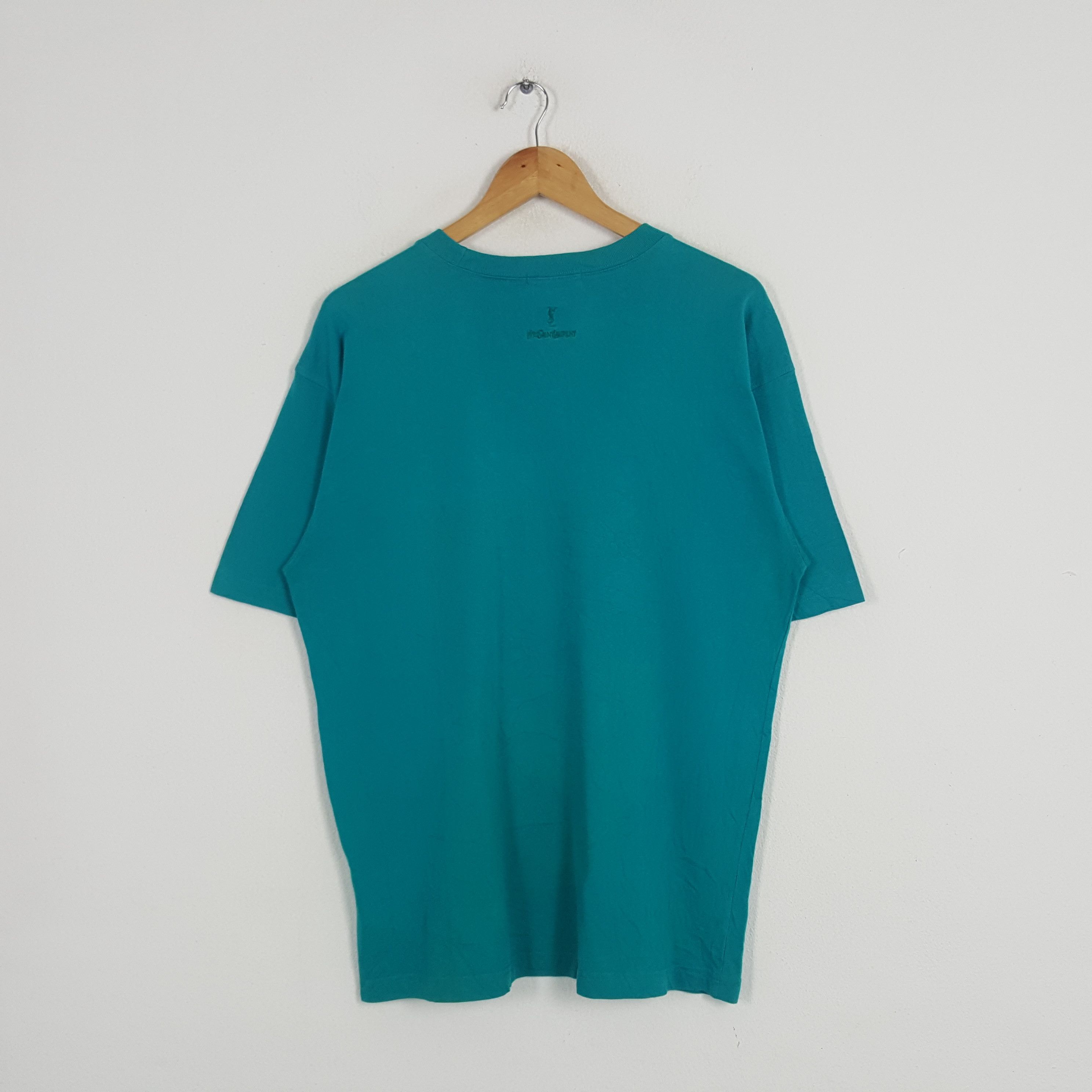 Vintage × Yves Saint Laurent Vintage Yves Saint Laurent Italian Brand Tshirt Size US L / EU 52-54 / 3 - 3 Thumbnail