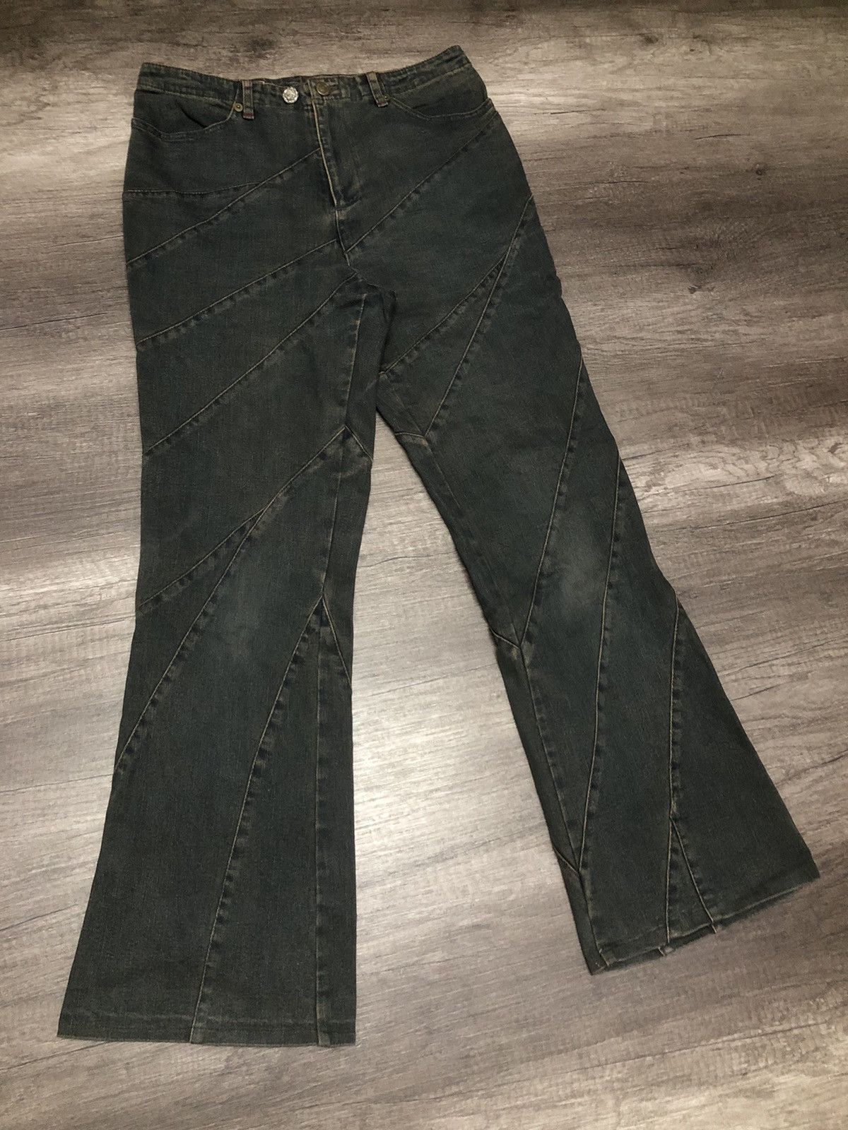 If Six Was Nine × Japanese Brand × Le Grande Bleu (L.G.B.) VINTAGE VIVA PRESTO HAGI FLARED DESIGN HYSTERIC GLAMOUR Size 30" / US 8 / IT 44 - 7 Thumbnail