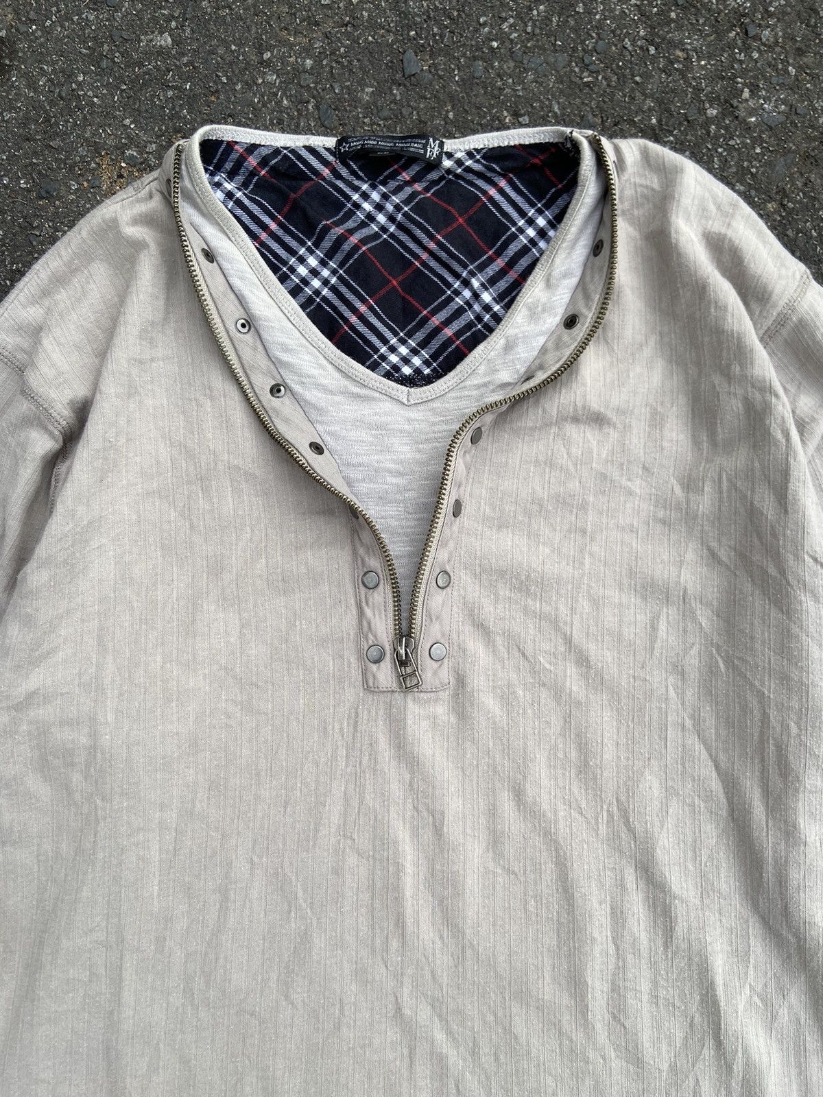 Japanese Brand DOUBLE LAYER JAPANESE LONG SLEEVE Size US XL / EU 56 / 4 - 4 Thumbnail
