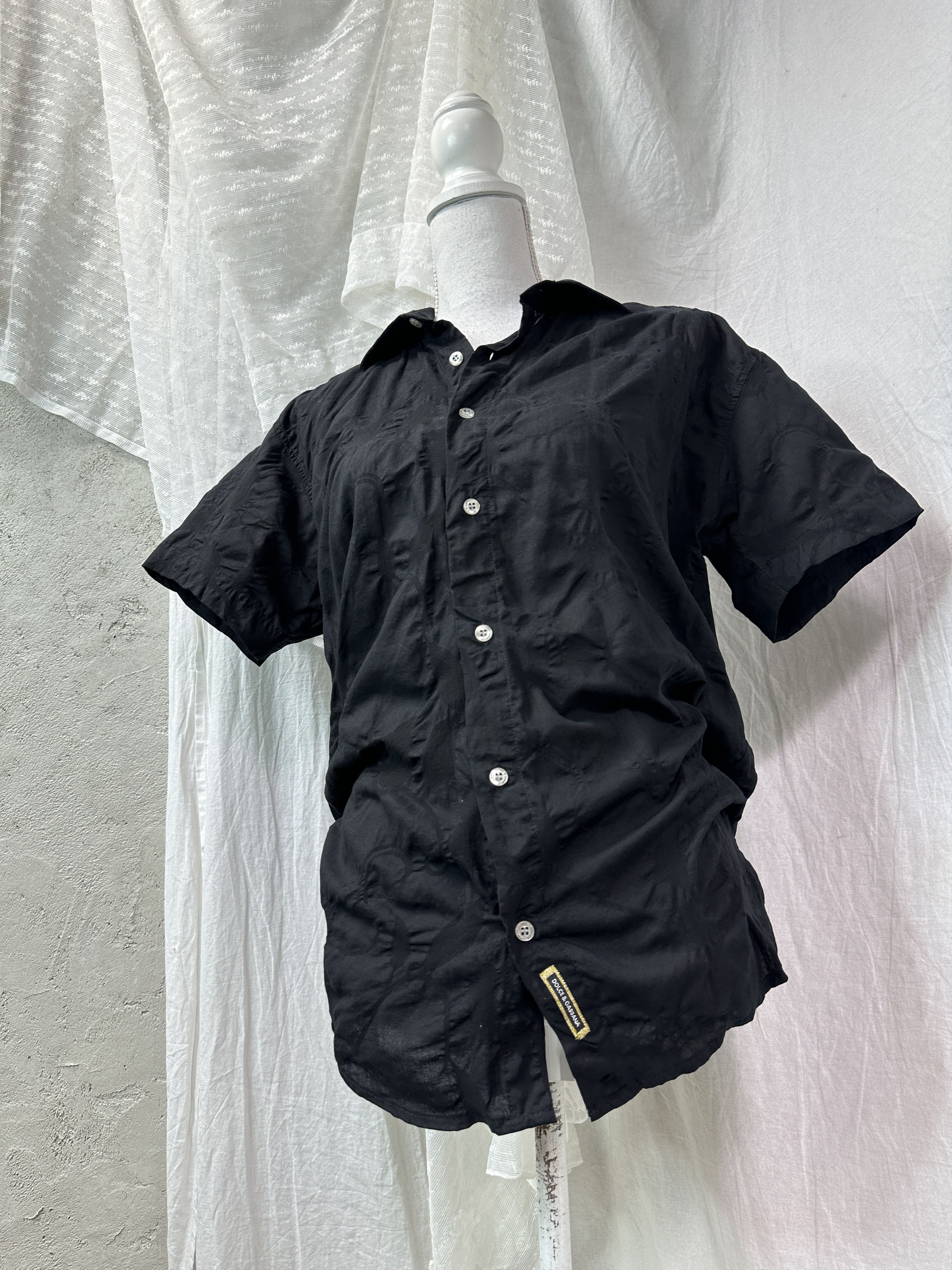 Dolce & Gabbana Vintage Avant Garde Flower Print Dolce & Gabbana Shirt Y2K Size M / US 6-8 / IT 42-44 - 1 Thumbnail
