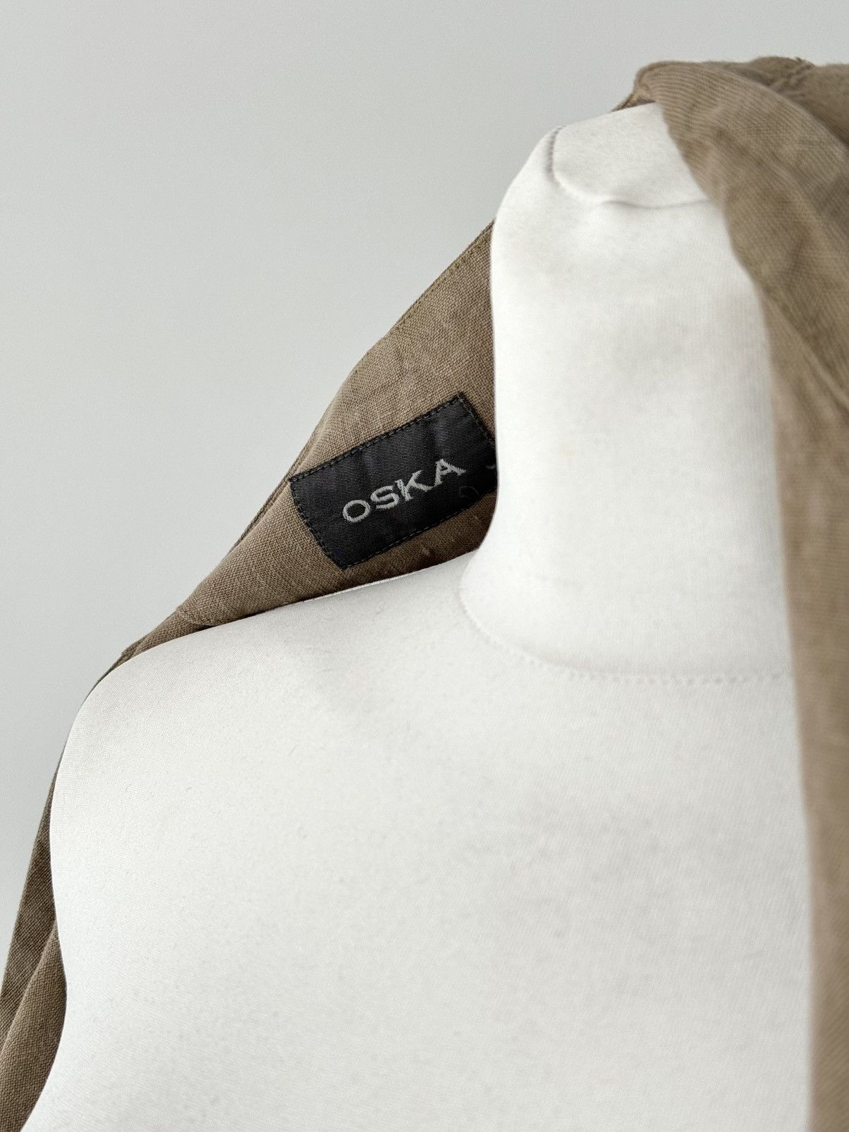 Designer × Japanese Brand OSKA Women’s Linen Duster Coat Size M / US 6-8 / IT 42-44 - 5 Thumbnail