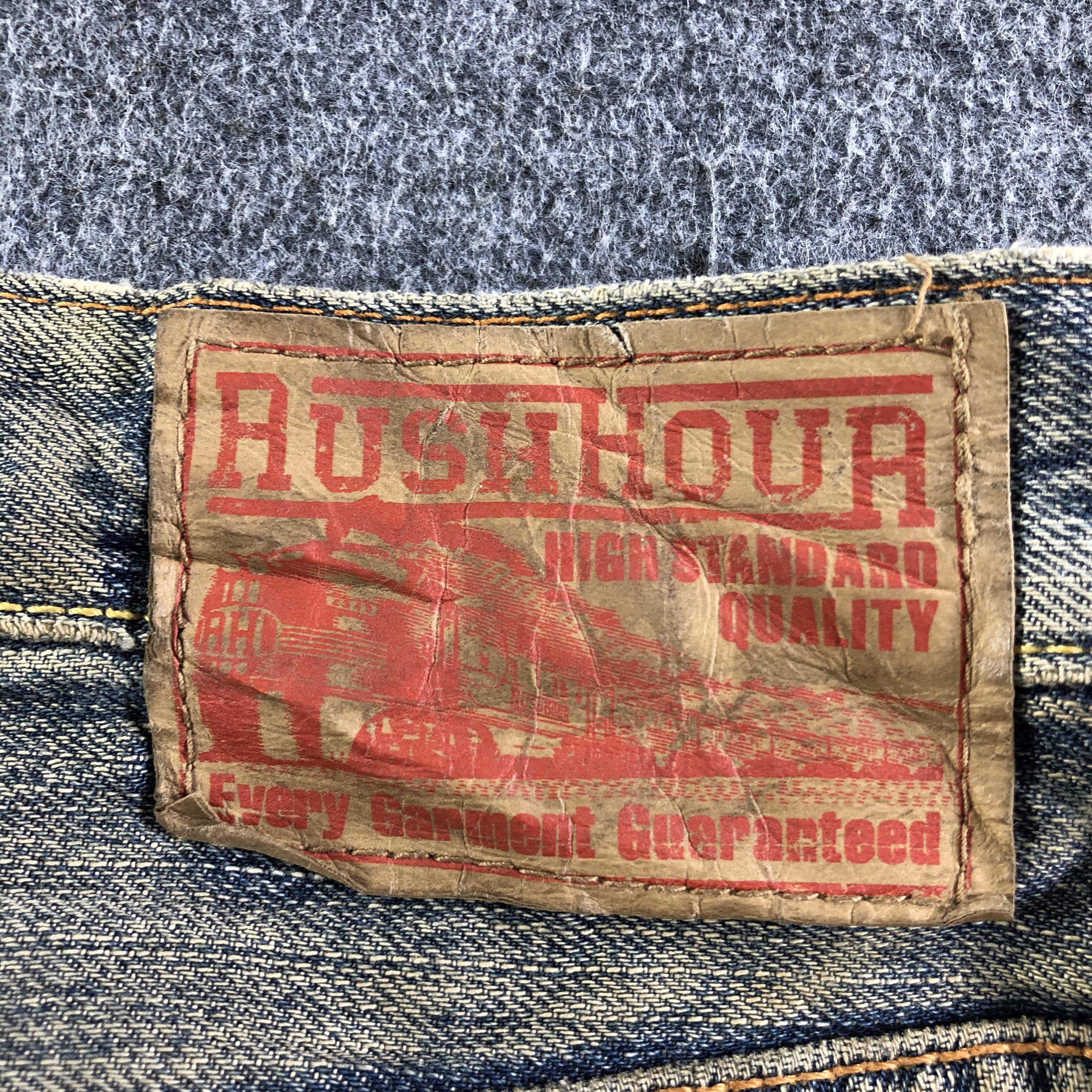 Japanese Brand Vintage Rush Hour Jeans-J4567 Size US 35 - 5 Thumbnail