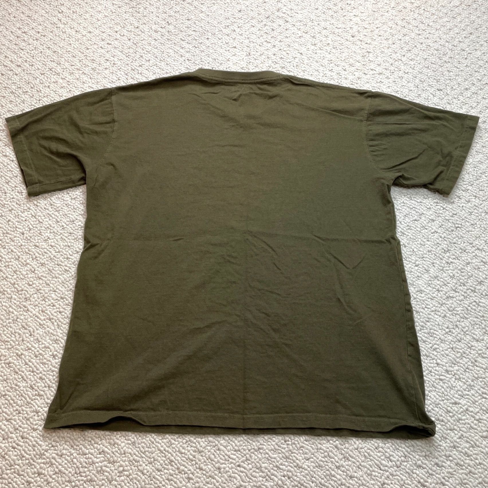 Vintage VINTAGE Harlem Shirt Mens 2XL Green Solid Crew Cotton Short Sleeve Adult Size US XXL / EU 58 / 5 - 8 Thumbnail