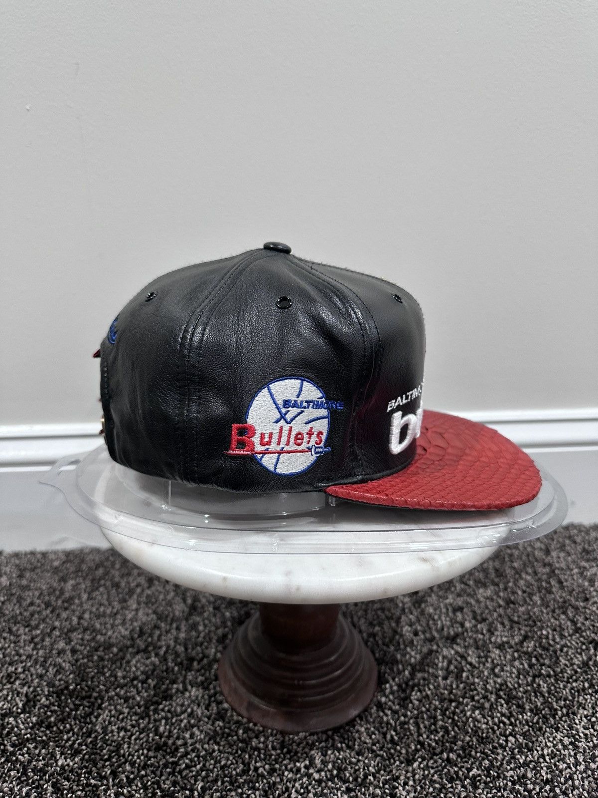 Just Don Just Don x Mitchell & Ness NBA Baltimore Bullets Leather Hat Size ONE SIZE - 2 Thumbnail