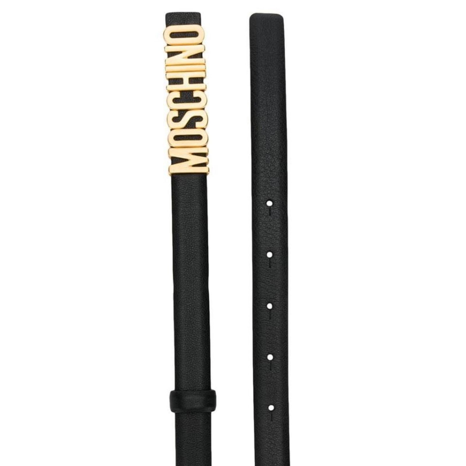 Moschino logo thin leather belt size 95/ 46 Size ONE SIZE - 2 Thumbnail