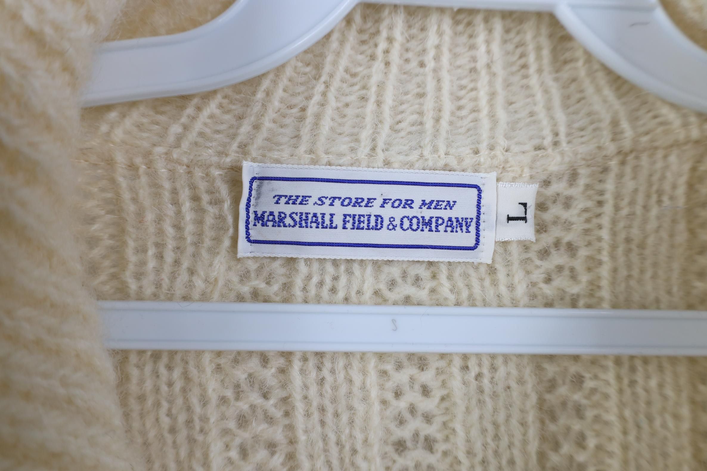 Vintage Vintage 50s 60s Marshall Field Ribbed Knit Cardigan Sweater Size US L / EU 52-54 / 3 - 5 Thumbnail