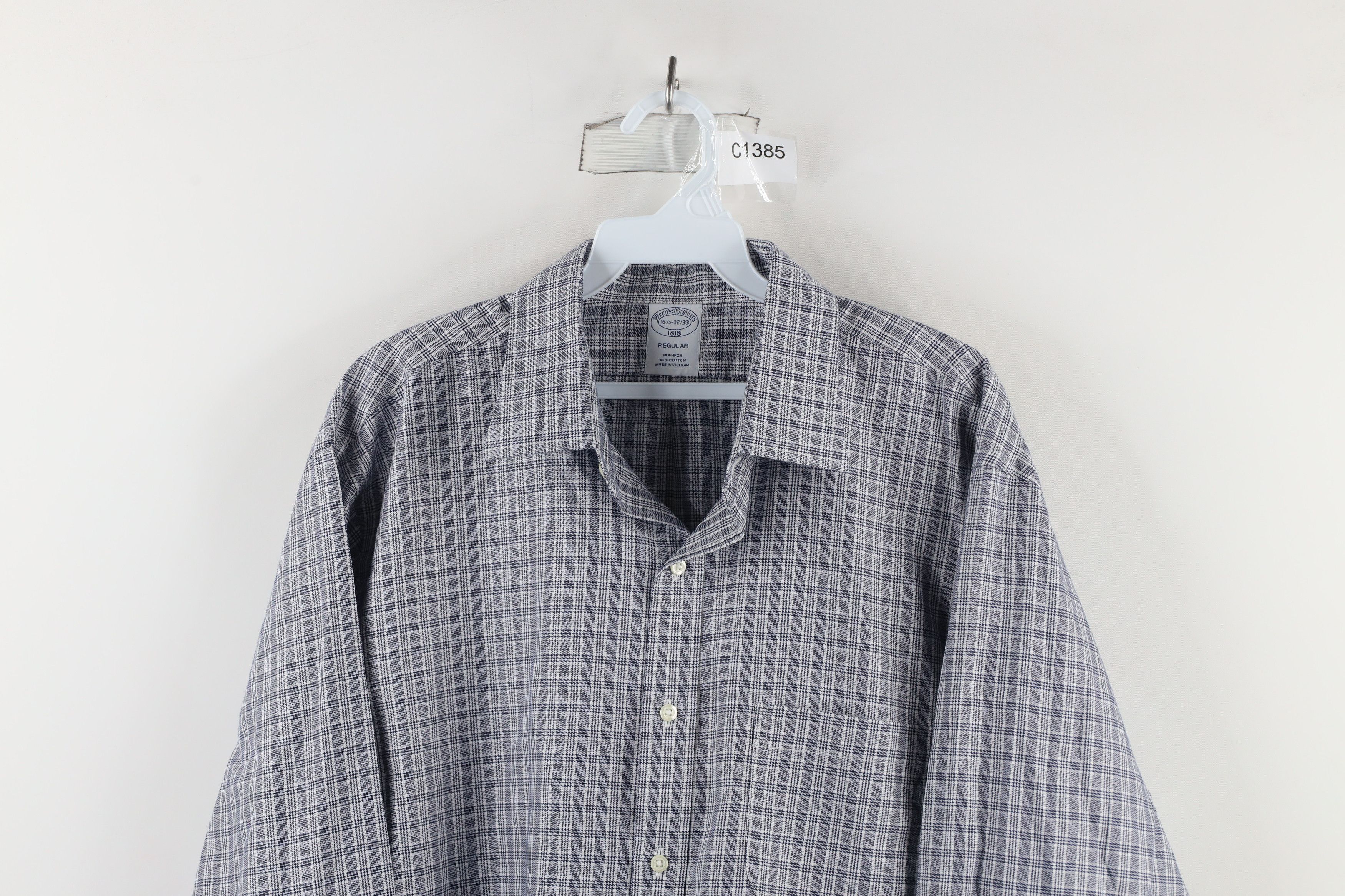 Brooks Brothers × Vintage Vintage Brooks Brothers Button Shirt Cotton Houndstooth Size US L / EU 52-54 / 3 - 2 Thumbnail