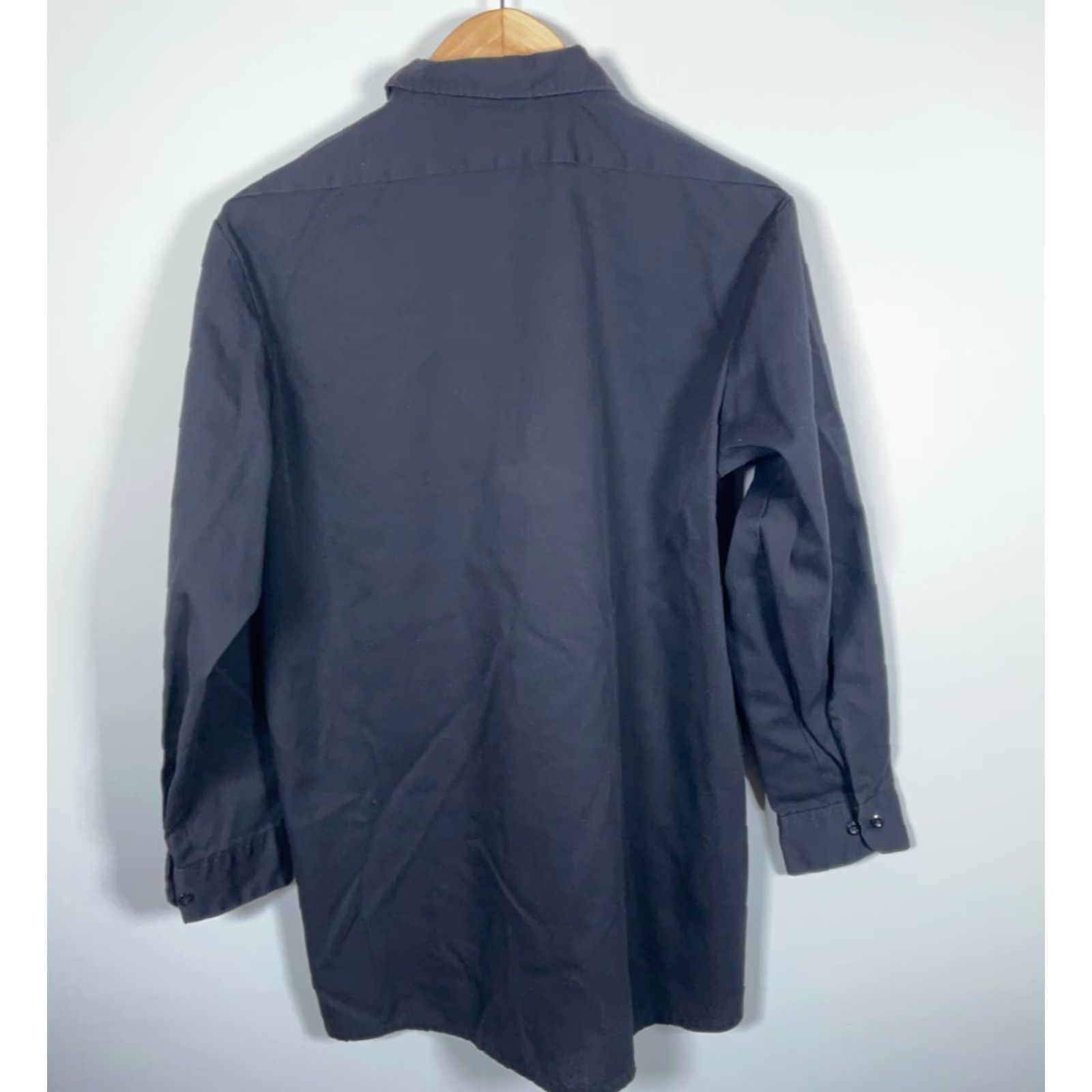 Dickies VTG Dickies Work Shirt Adult 16 - 16.5 / 32 / Large Black Lightweight USA Made Size US L / EU 52-54 / 3 - 2 Thumbnail