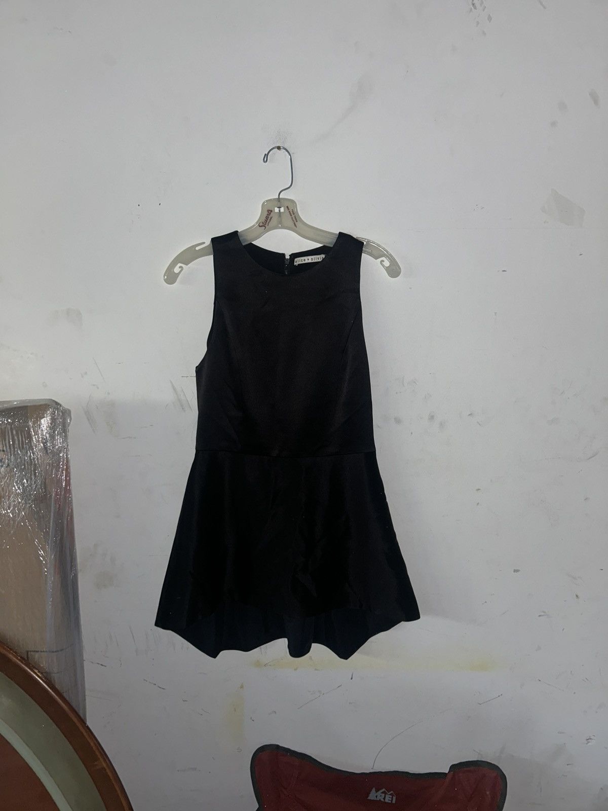 Alice + Olivia Alice + Olivia Black Satin High-Low Dress - Size 4 Size S / US 4 / IT 40 - 2 Thumbnail