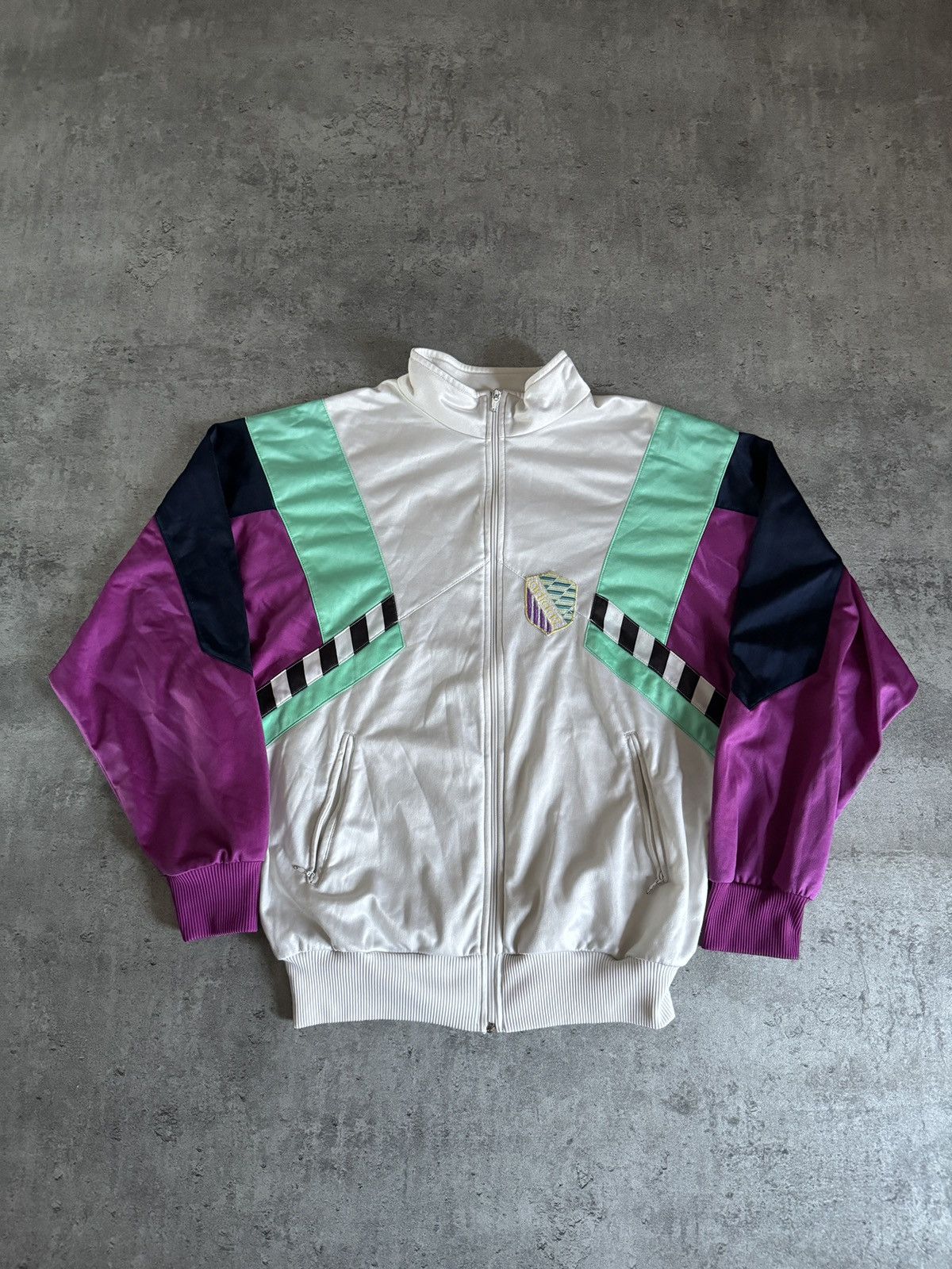 Adidas × Vintage Adidas 90s Vintage zip Tracksuit Rap Skate Boxy fit Y2K Size US M / EU 48-50 / 2 - 1 Thumbnail