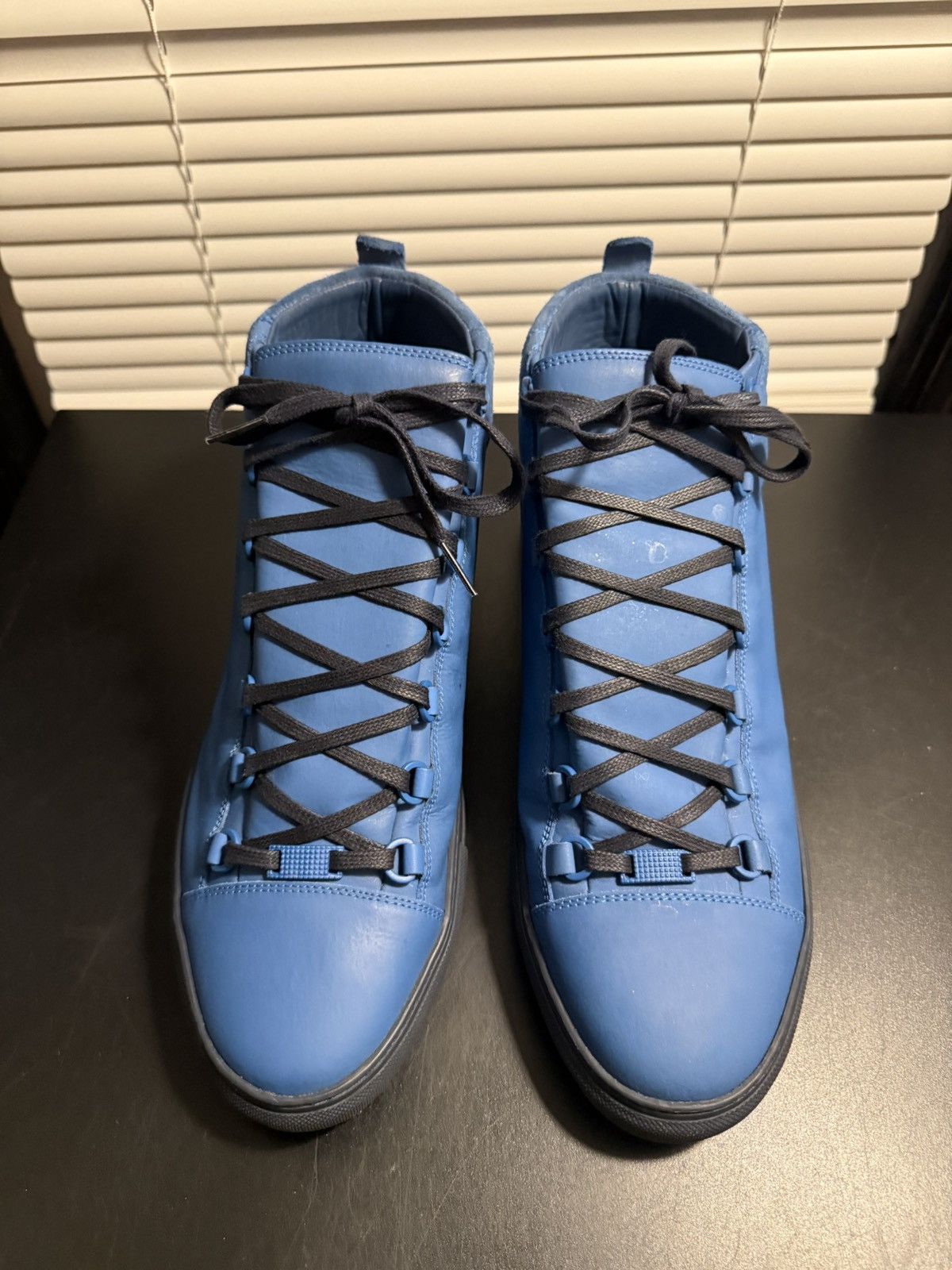 Balenciaga Balenciaga Arena Blue Half Leather Half Suede Sneakers 12 US Size US 12 / EU 45 - 3 Thumbnail