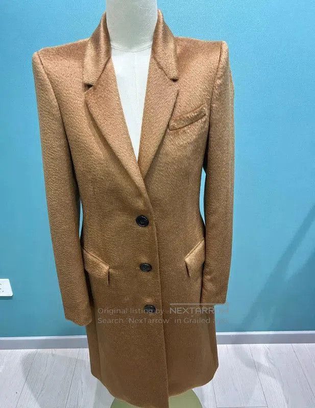 Burberry Burberry Brown Cashmere Long Coat for Women. Size L / US 10 / IT 46 - 1 Thumbnail