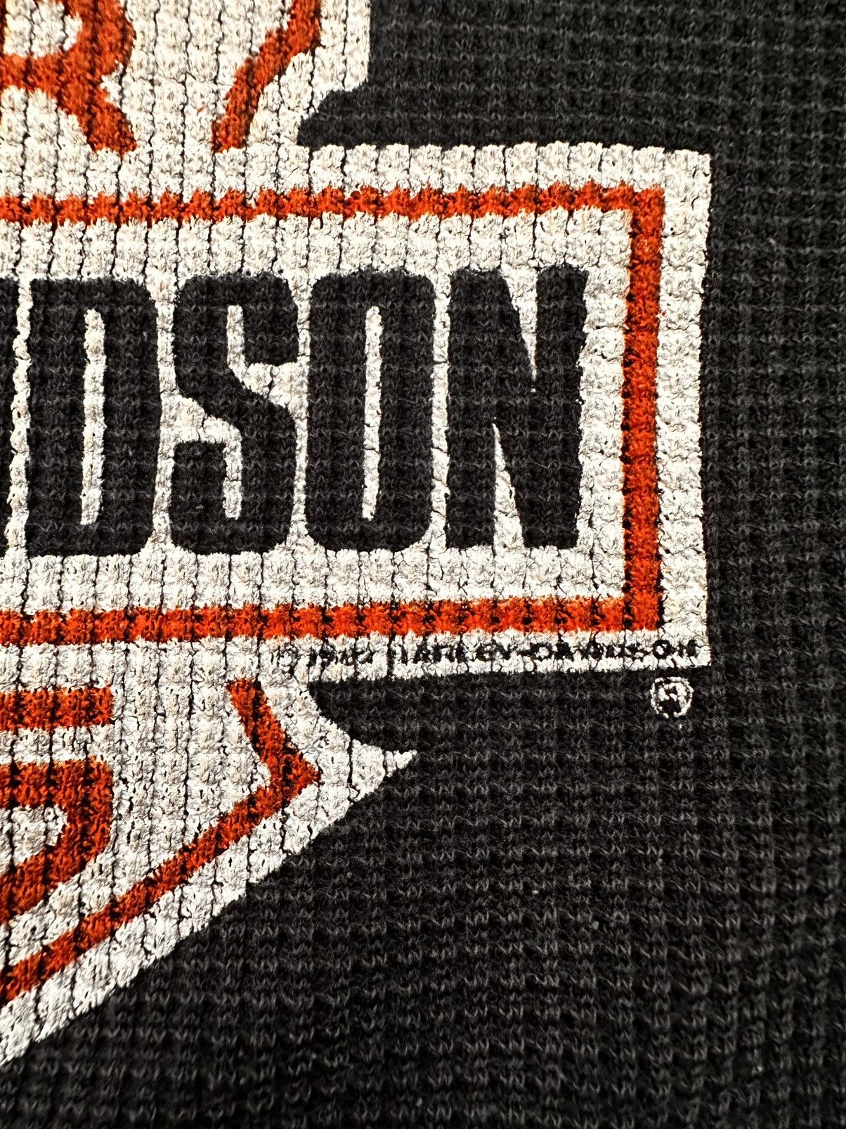 Harley Davidson 1980s Harley Long Sleeve Thermal ERD Grunge WCC Size US S / EU 44-46 / 1 - 5 Thumbnail