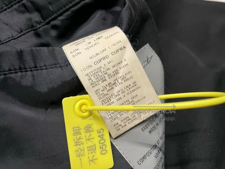 Yohji Yamamoto Yohji Yamamoto Bias cut collarless blazer jacket Size US XL / EU 56 / 4 - 6 Thumbnail
