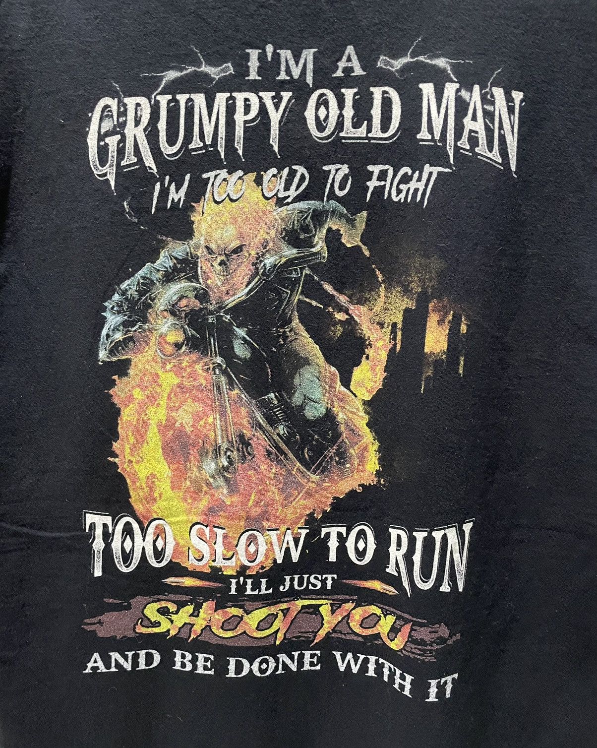 Fruit Of The Loom × Vintage Vintage Ghost Rider Nicholas Cage Movie Tee Size US M / EU 48-50 / 2 - 4 Thumbnail