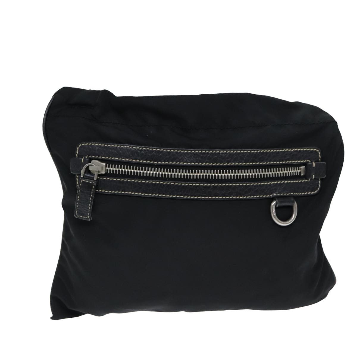 Prada Tessuto Black Synthetic Shoulder Bag (Pre-Owned) Size ONE SIZE - 1 Thumbnail