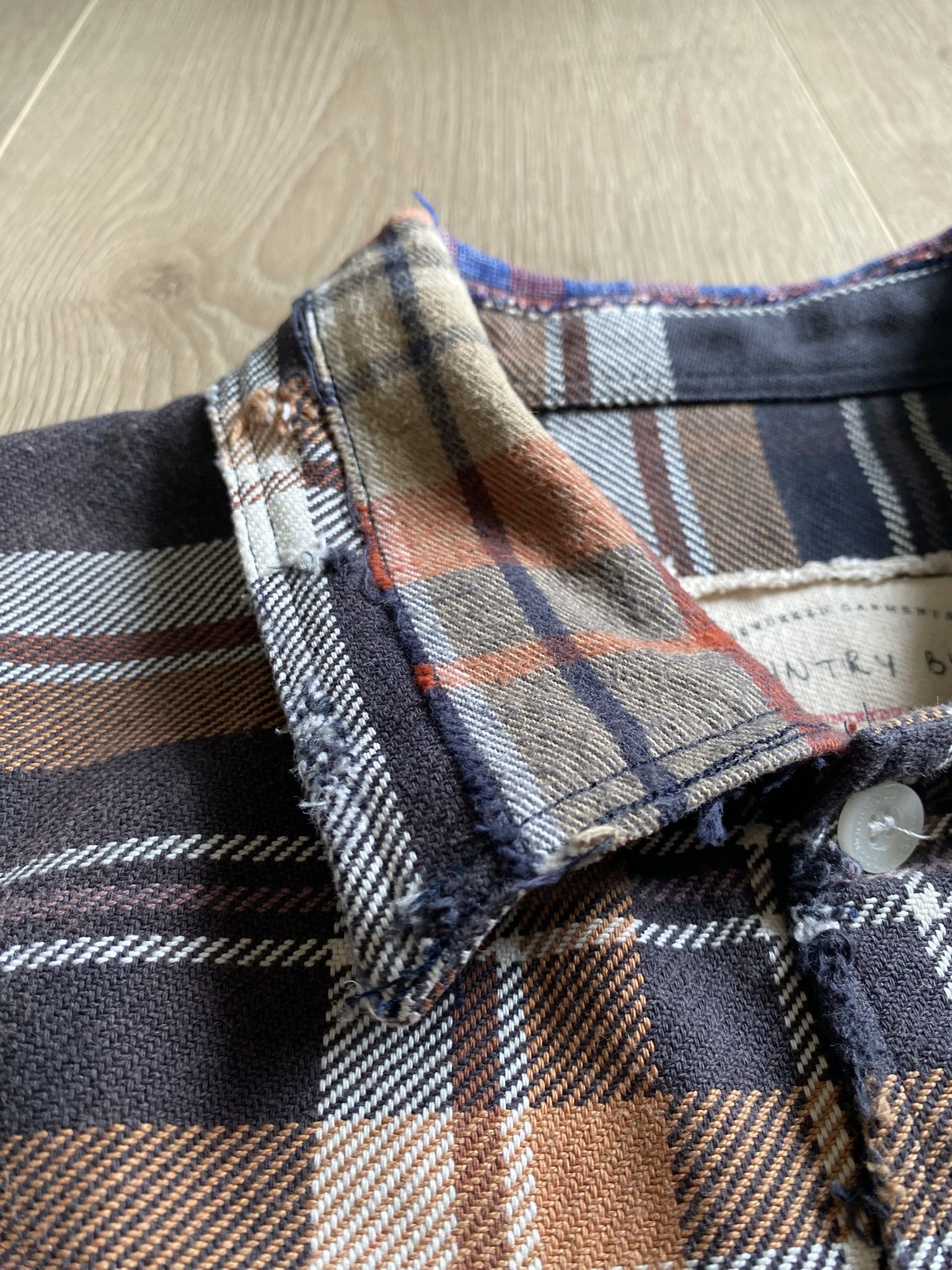 Kapital DISTRESSED VINTAGE WASH CHECK SHIRT Size US M / EU 48-50 / 2 - 16 Thumbnail