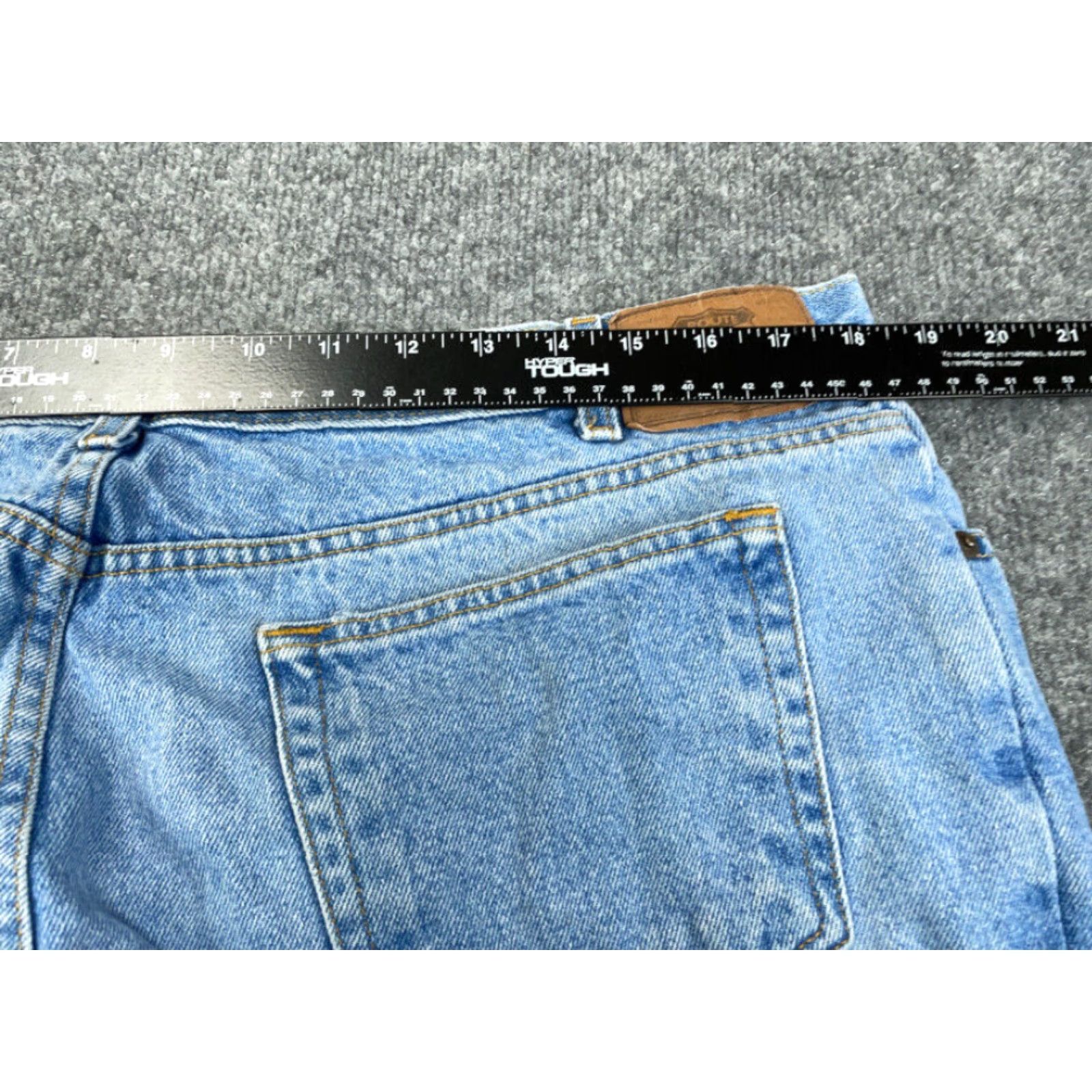 Route 66 VTG Y2K Distressed Jeans Men's 38 x 30 Blue Denim Relaxed Fit Straight Leg Size US 38 / EU 54 - 7 Thumbnail