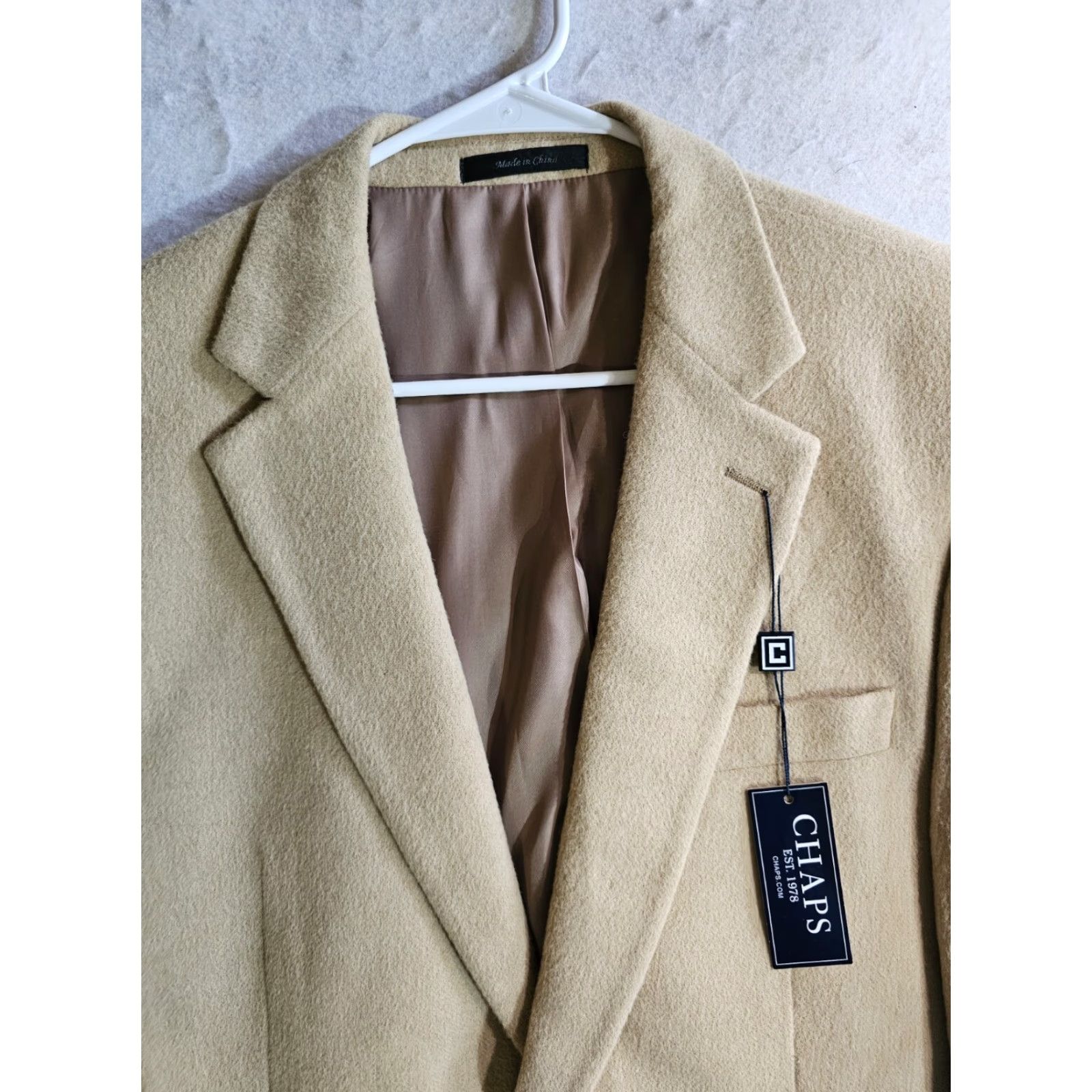 Ralph Lauren Chaps Ralph Lauren 100% Camel Hair Sport Coat Blazer Men's Sz 38 Reg Tan NWTs Size 38R - 3 Thumbnail