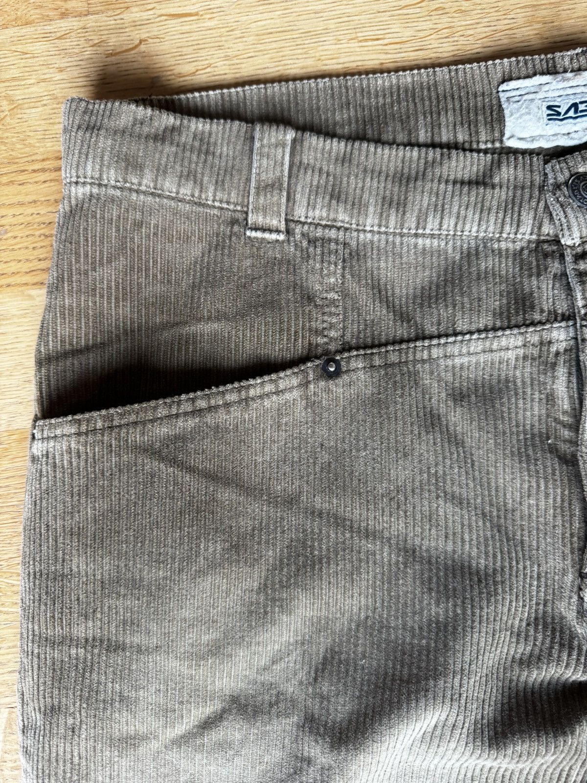 Walter Van Beirendonck NOS early 1990’s Sabotage Hand Painted Corduroy Pants Size US 33 - 23 Thumbnail