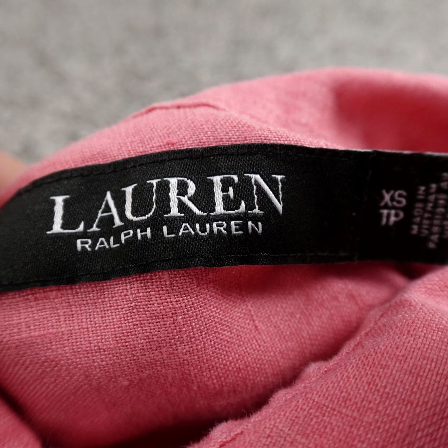 Ralph Lauren Ralph Lauren Shirt Womens XS Pink Linen Chambray Long Sleeve Button Up Beach Top Size XS / US 0-2 / IT 36-38 - 4 Thumbnail