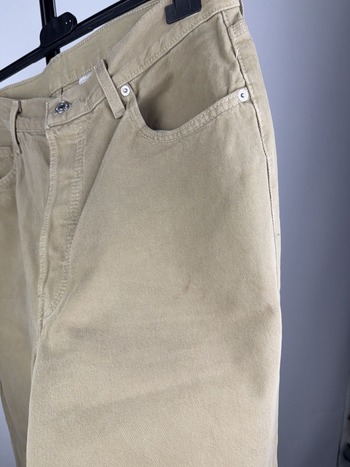 Levi's × Levi's Vintage Clothing Vintage 00s Levi’s 501 Beige Straight Fit Denim Jeans Size US 35 - 3 Thumbnail