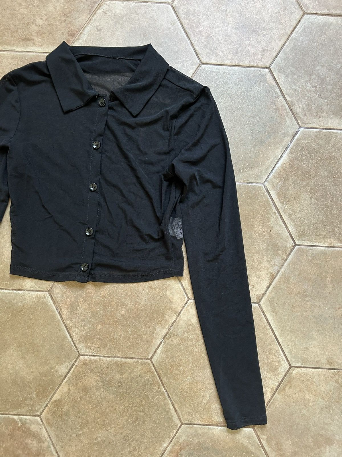Japanese Brand × Urban Outfitters VINTAGE MESH SHIRT TOP Size S / US 4 / IT 40 - 3 Thumbnail