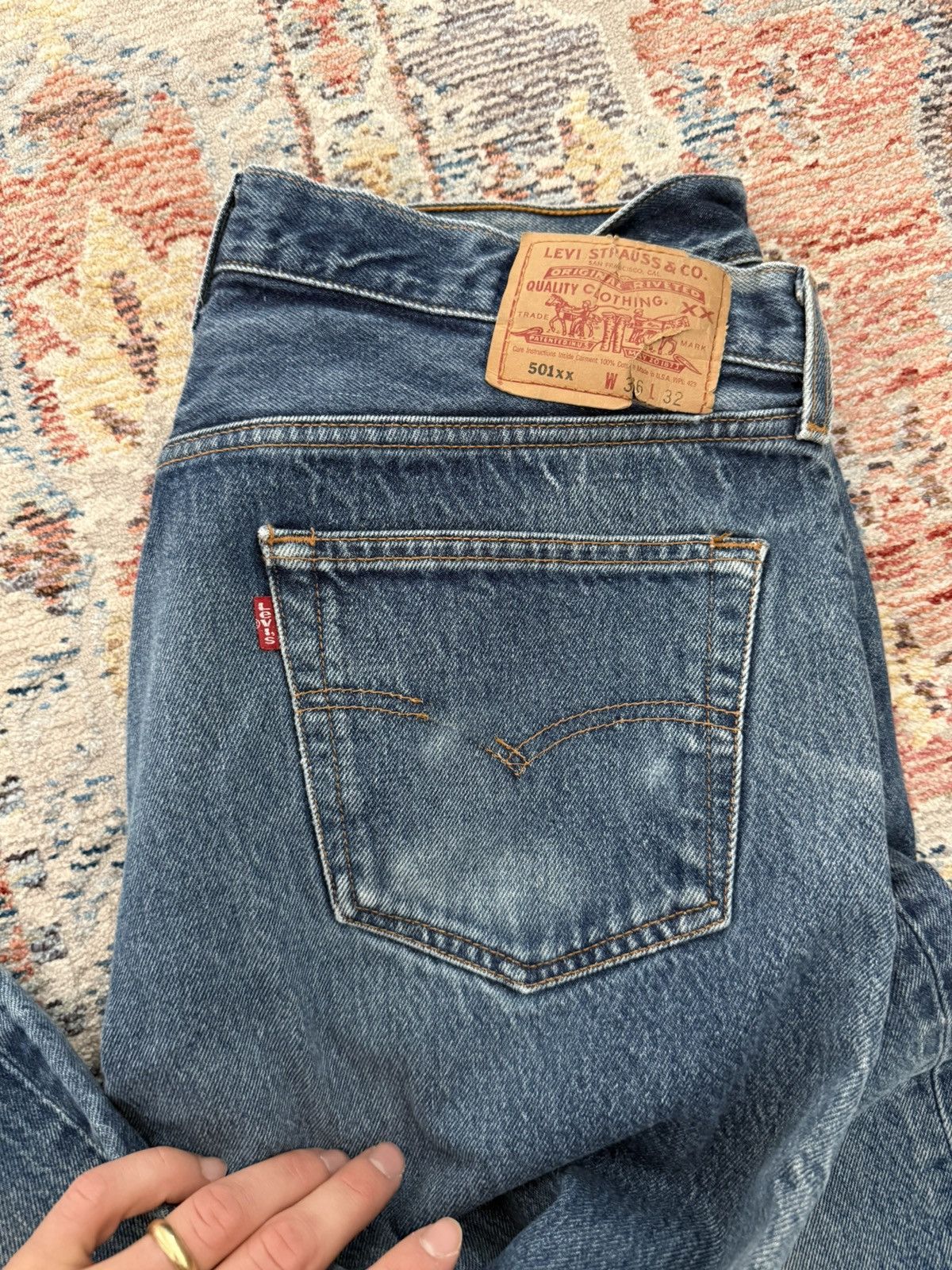 Levi's 90s Vintage 501 Levis Size US 34 / EU 50 - 3 Thumbnail