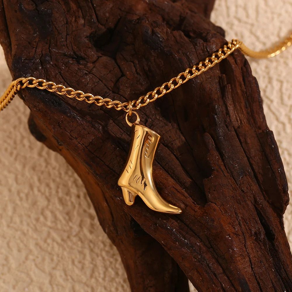 Jewelry × Vintage Cowboy Boots Pendant Necklace Size ONE SIZE - 3 Thumbnail