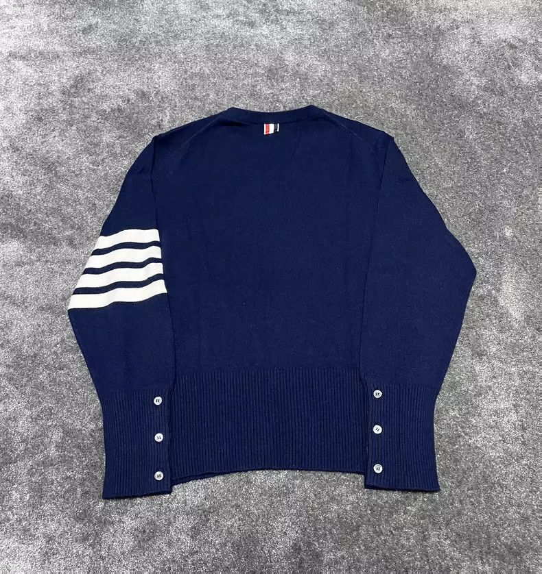 Thom Browne Thom Browne Blue sheep cashmere sweater Size US L / EU 52-54 / 3 - 8 Thumbnail