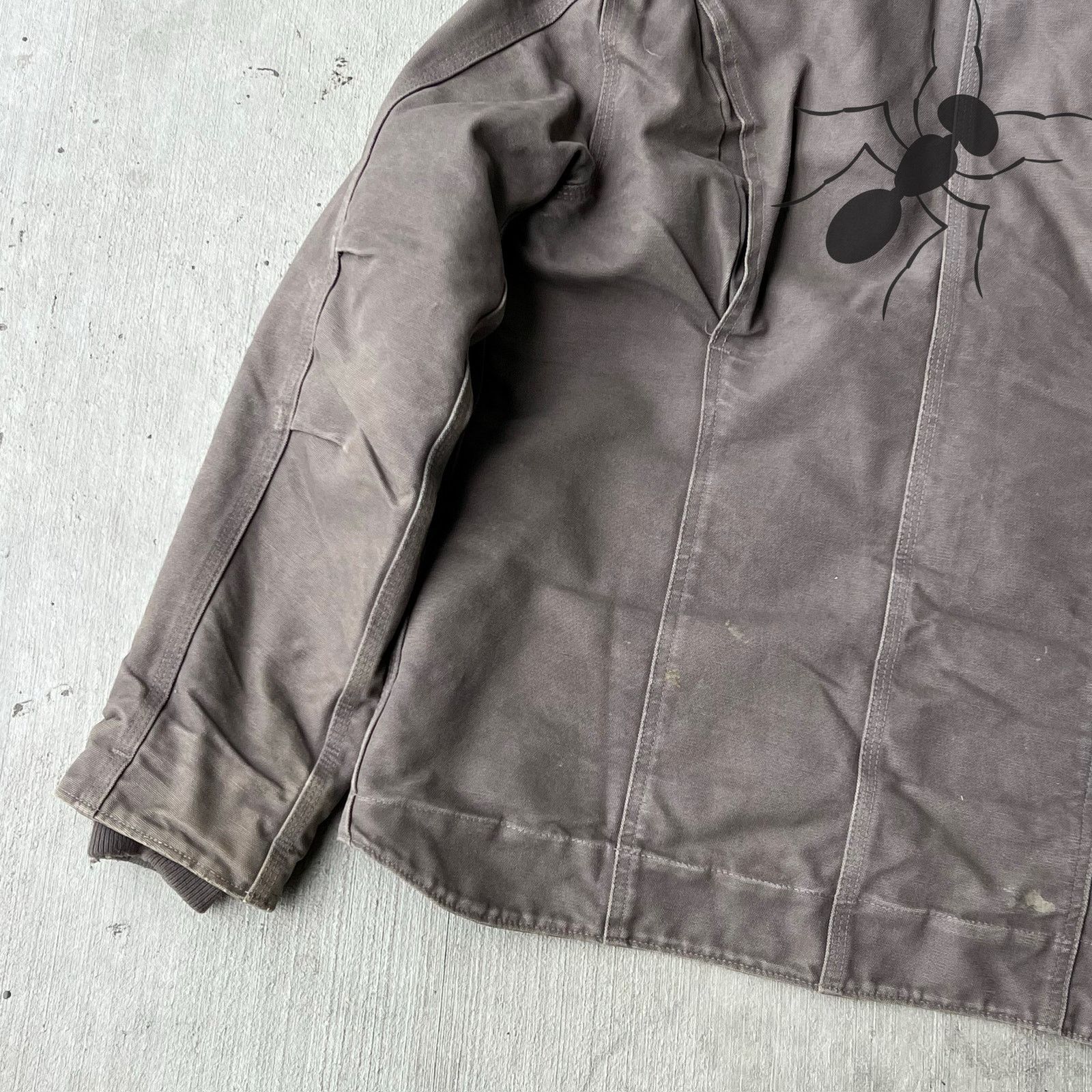Carhartt × Vintage Carhartt WOMENS WJ141 gray hooded work wear jacket Size US S / EU 44-46 / 1 - 14 Thumbnail