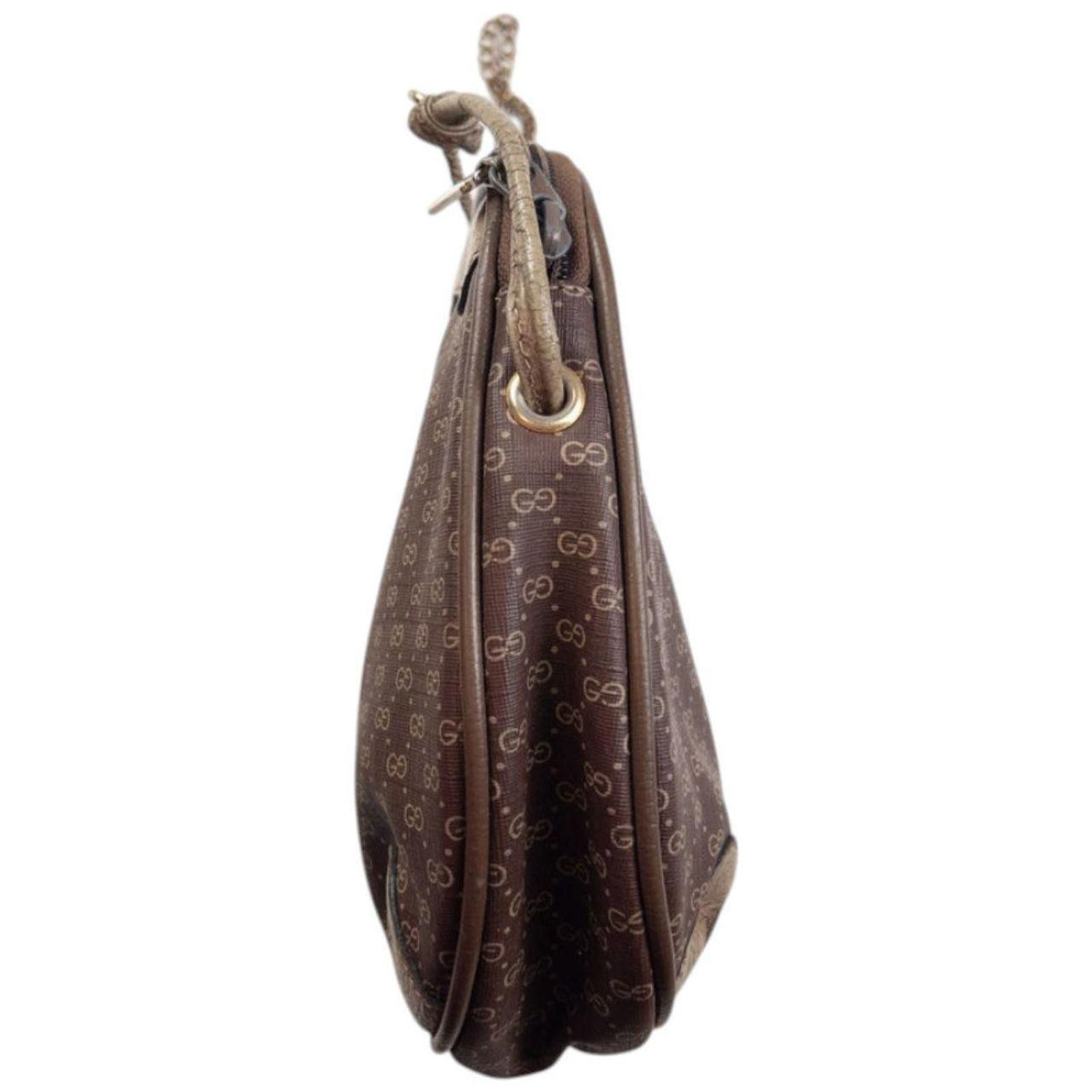 Gucci Vintage Gucci Monogram Leather Shoulder Bag Size ONE SIZE - 4 Thumbnail
