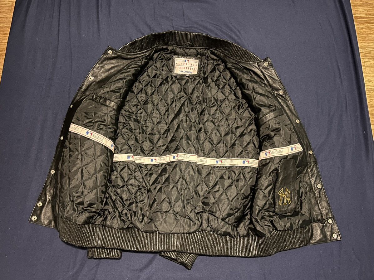 MLB RARE MLB Jeff Hamilton New York Yankees Leather Jacket Size US L / EU 52-54 / 3 - 3 Thumbnail