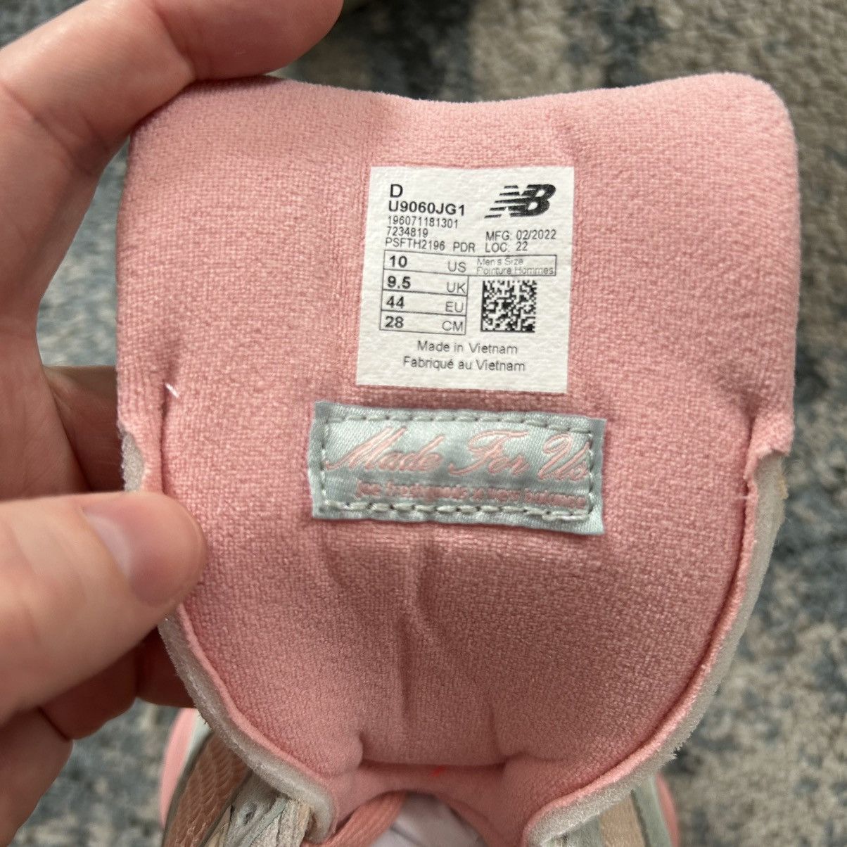 Joe Freshgoods × New Balance U9060JG1 JFG iNSiDE VOiCES NB 9060 BABY BLUE PALE PiNK SUEDE Size US 10 / EU 43 - 11 Thumbnail