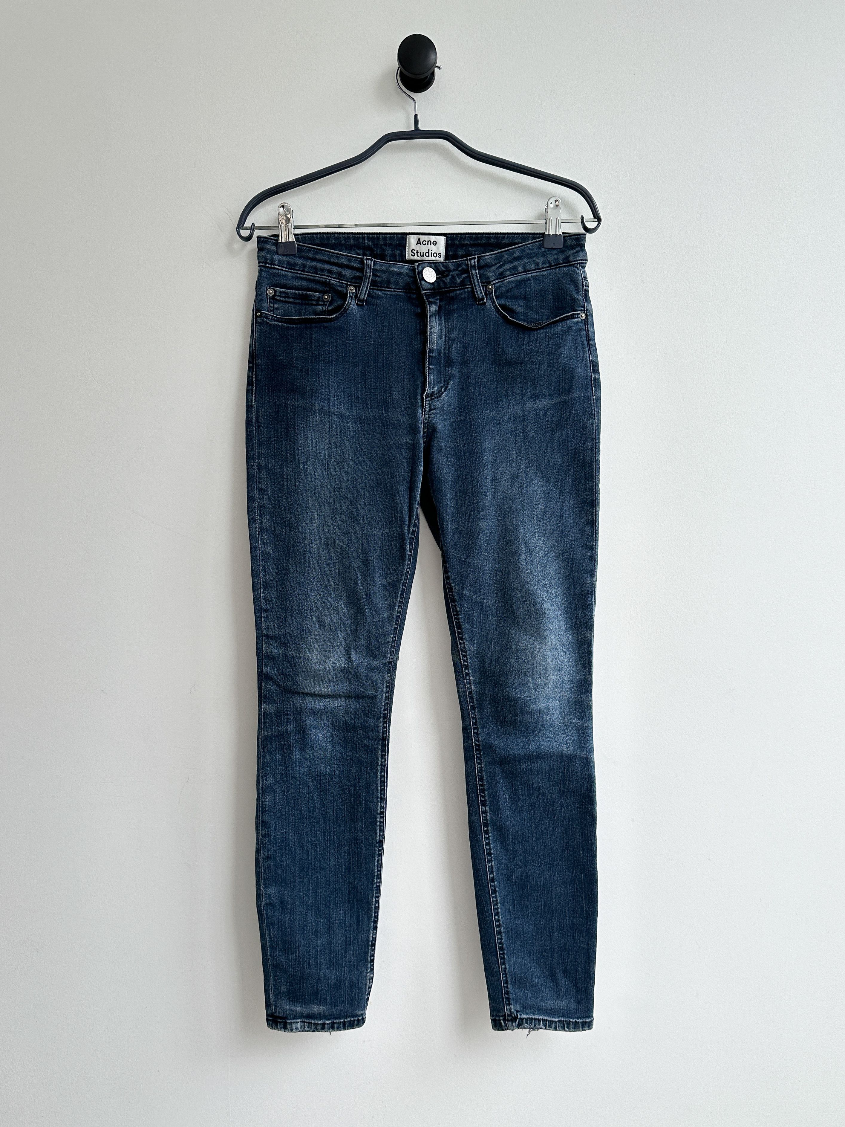 Acne Studios Acne Studios Blue Denim Pants Skinny 29x32 Size 29" - 1 Thumbnail