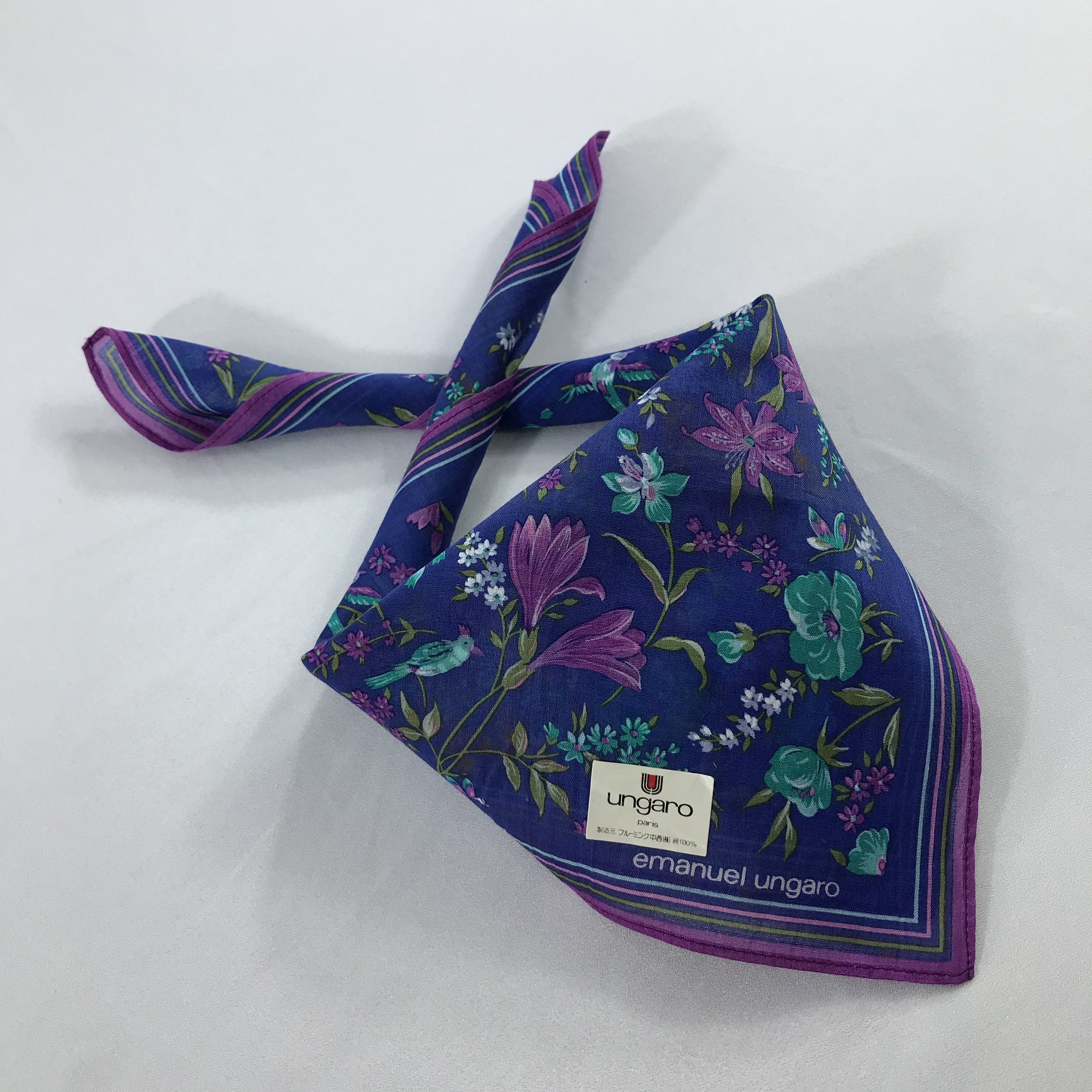 Ungaro Paris × Vintage Ungaro Bandana / Handkerchief / Neckerchief - S2009 Size ONE SIZE - 4 Thumbnail