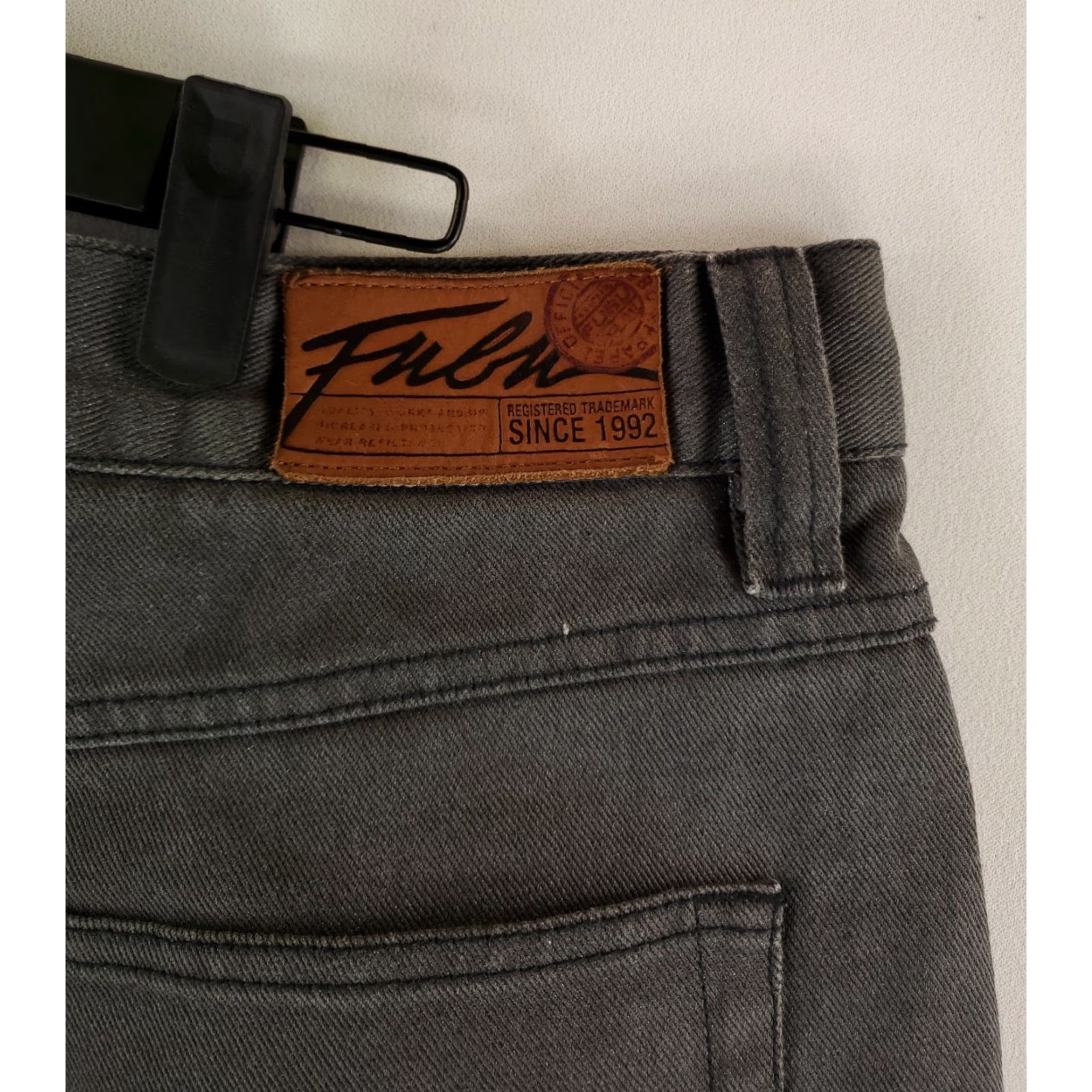 Fubu VINTAGE FUBU Shorts Denim 90s The Collection Gray Mens 36 38 (36x14 Actual) Jorts Mens Size US 36 / EU 52 - 5 Thumbnail