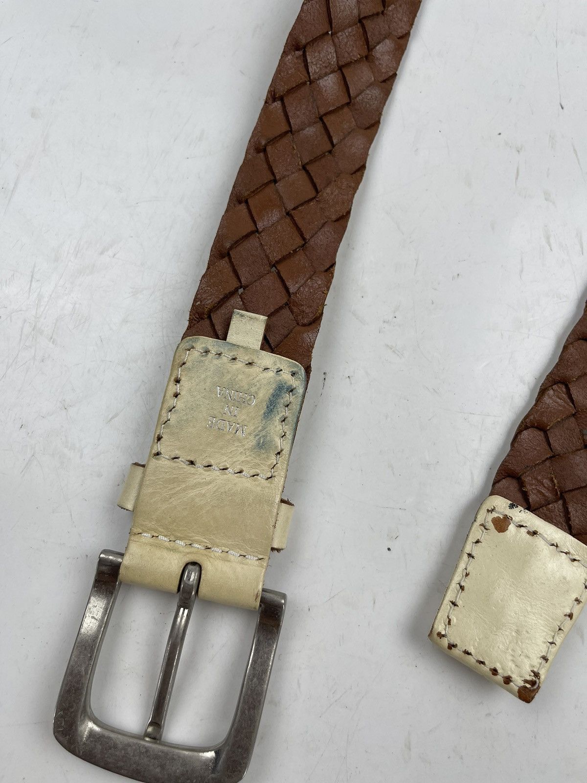 Japanese Brand genuine leather belt tc27 Size 38 - 6 Thumbnail