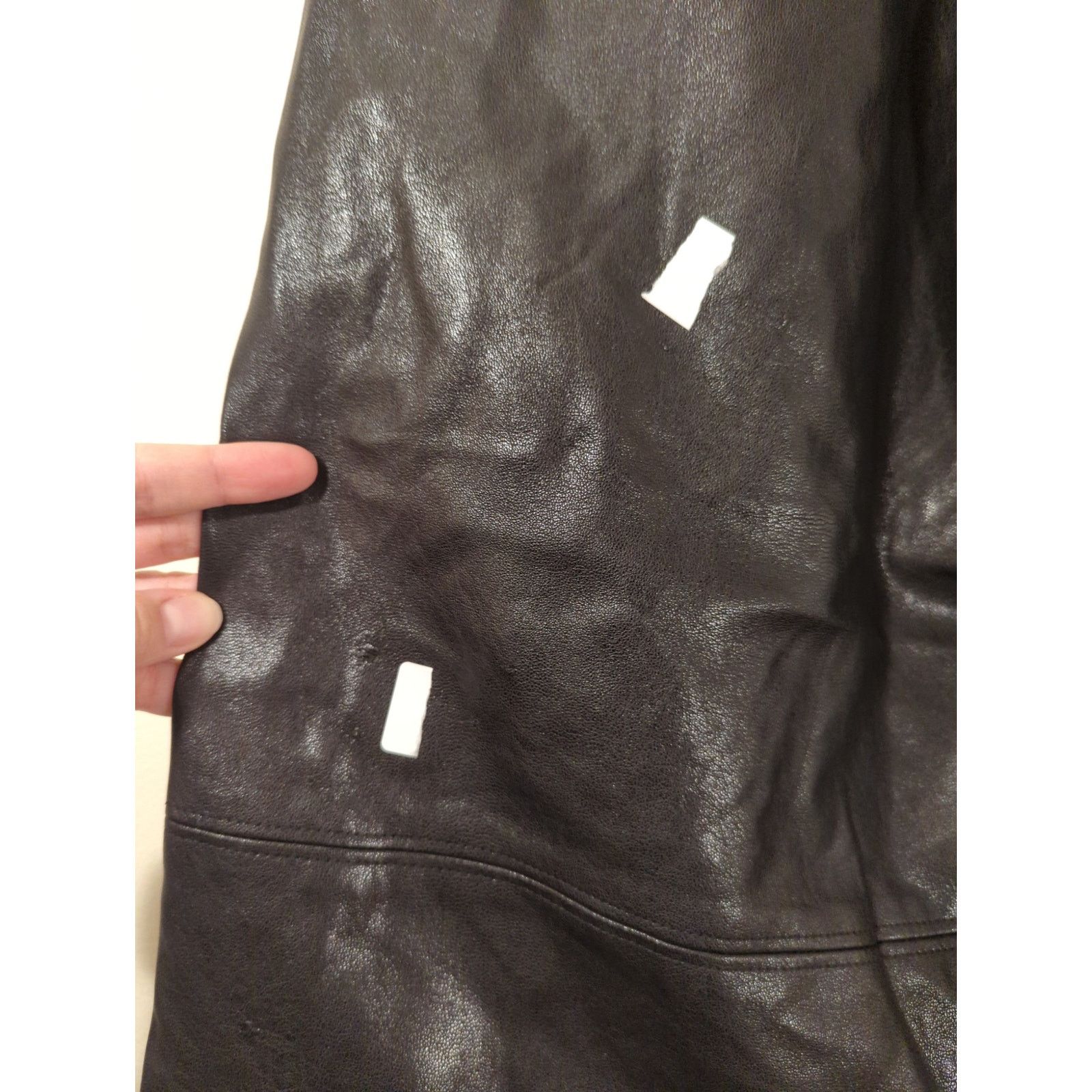 Other RTR Line and Dot Sz L Black Faux Leather Wide Leg High Pants Size 34" / US 12 / IT 48 - 7 Thumbnail
