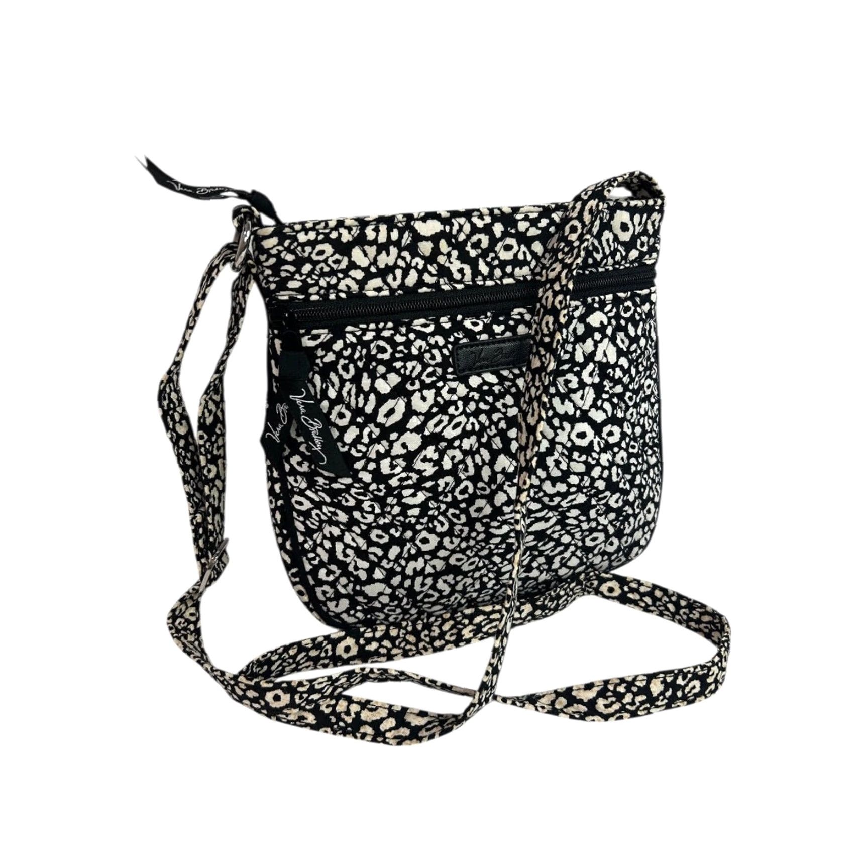 Vera Bradley Vera Bradley Camocat Hipster Bag Crossbody Black White Women Crossbody Bag Multicolor Canvas 8"h x 8"l x 1"d Strap Drop Adjustable to 27" Womens Size ONE SIZE - 2 Thumbnail