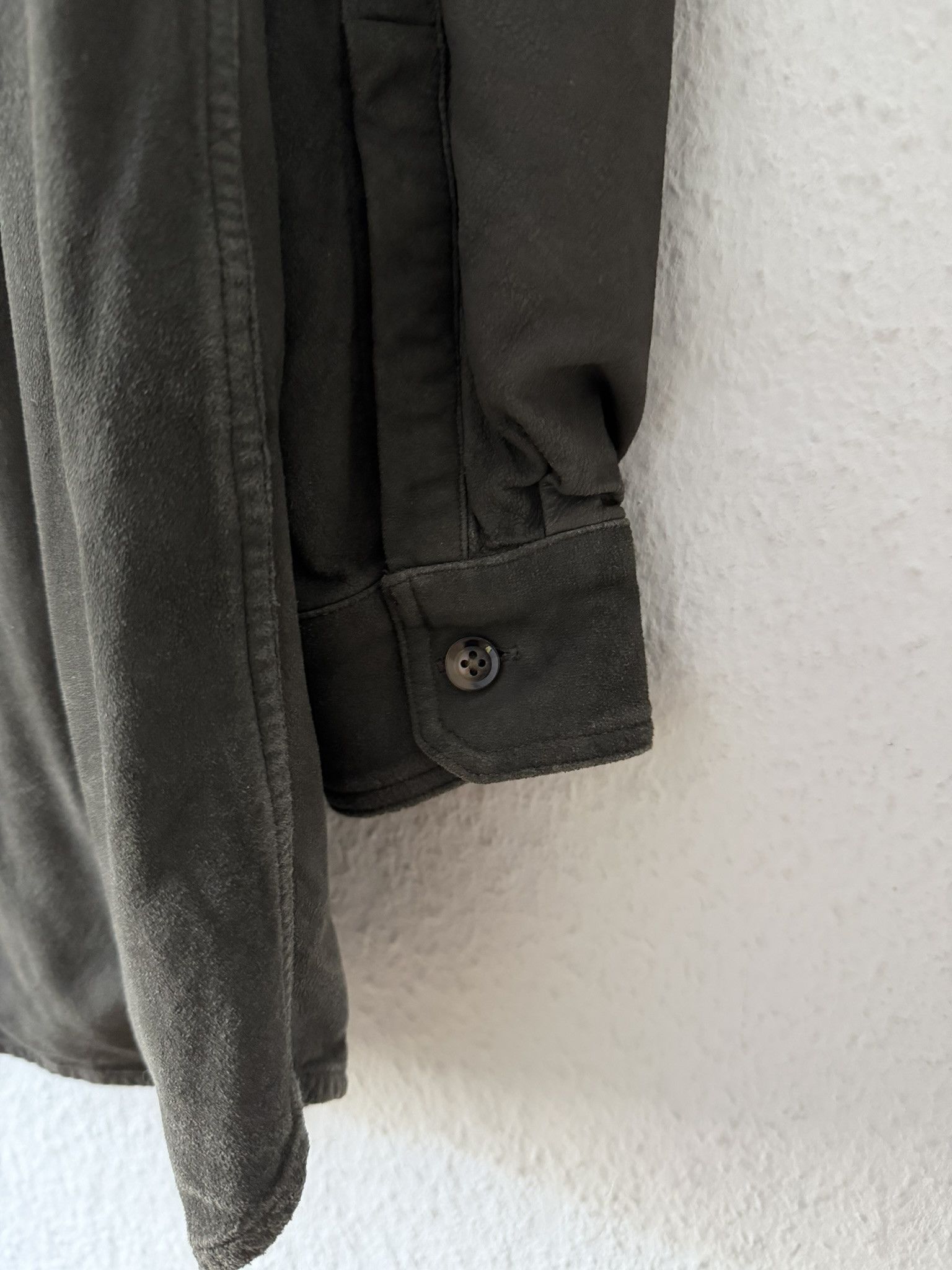 Rick Owens F/W 16 “MASTODON” Blistered Lamb Leather Trench Shirt L/54 Size US L / EU 52-54 / 3 - 12 Thumbnail
