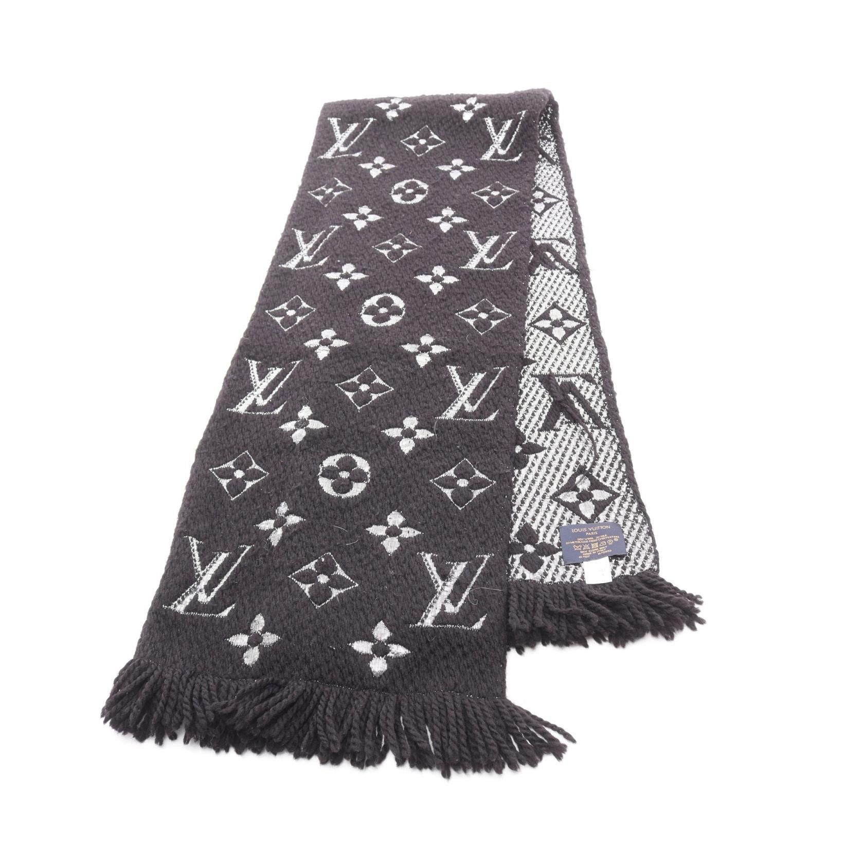 Louis Vuitton Louis Vuitton Louis Vuitton Echarpe Logomania Shine Wool Silk Scarf Textile Scarf M75833 DUTY FREE for USA Size ONE SIZE - 1 Thumbnail