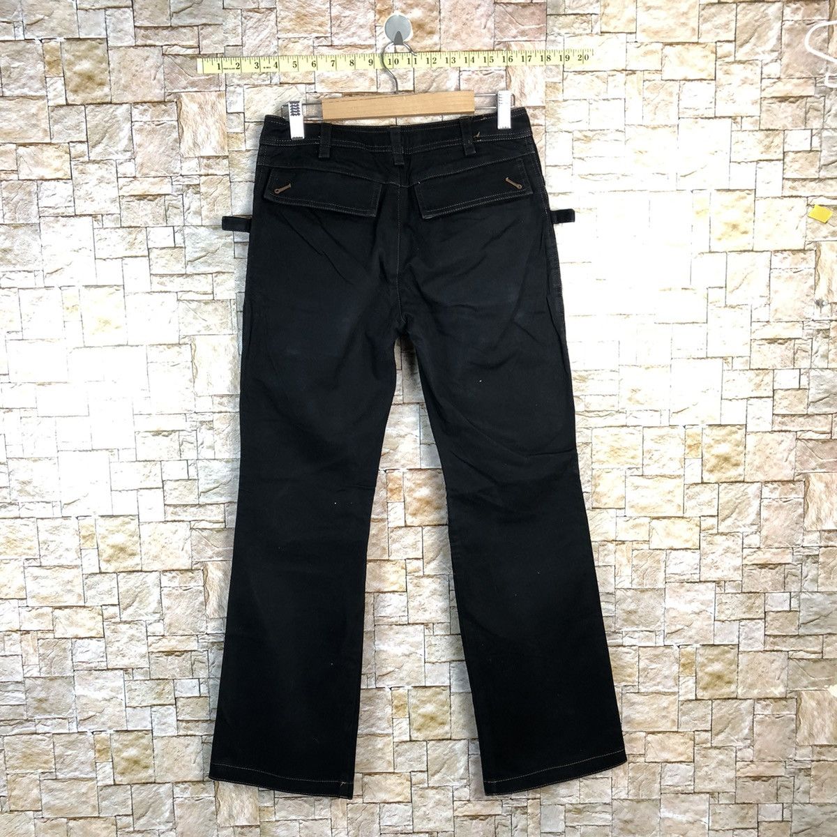 Japanese Brand Una Class Black Cargo Multipocket Pants #A729 Size 26" / US 2 / IT 38 - 15 Thumbnail